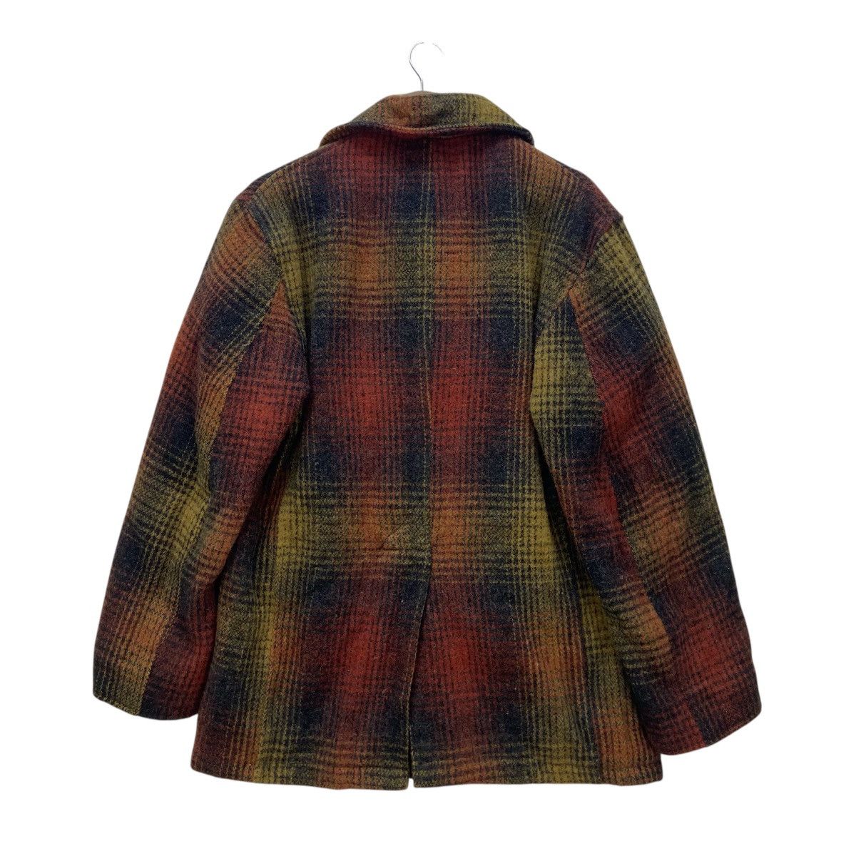 I. Spiewak And Sons I. Spiewak Golden Fleece Checkered Tartan Wool Pea Coat Size US M / EU 48-50 / 2 - 3 Thumbnail