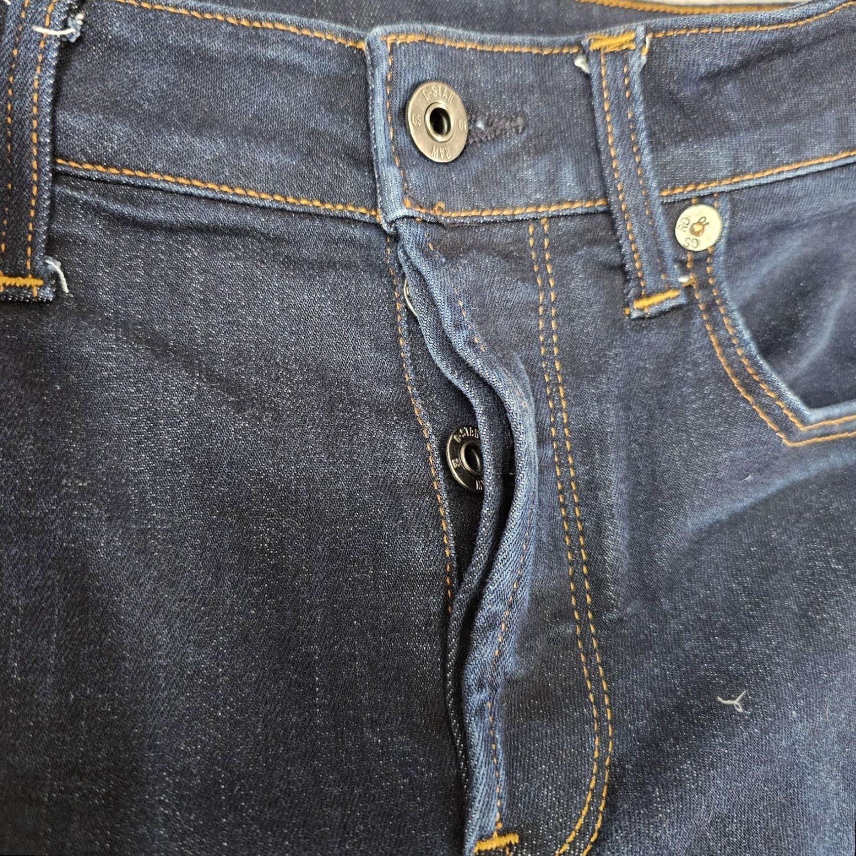 Vintage G Star Raw Jeans Mens 29x25 Slim Blue Denim 3301 3301 Slim G-Star RAW Jeans Men Regular Waist 29 Inseam 25 Dark Wash Stretch Pants Size US 29 - 4 Thumbnail