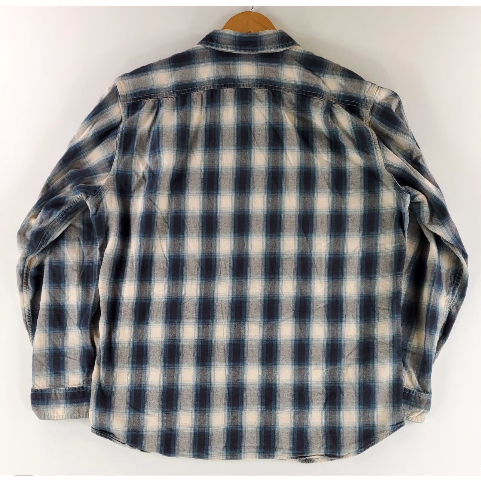 Filson Filson Flannel Button Up Shirt Blue White Plaid Long Sleeve Mens XL Multicolor Size US XL / EU 56 / 4 - 3 Thumbnail