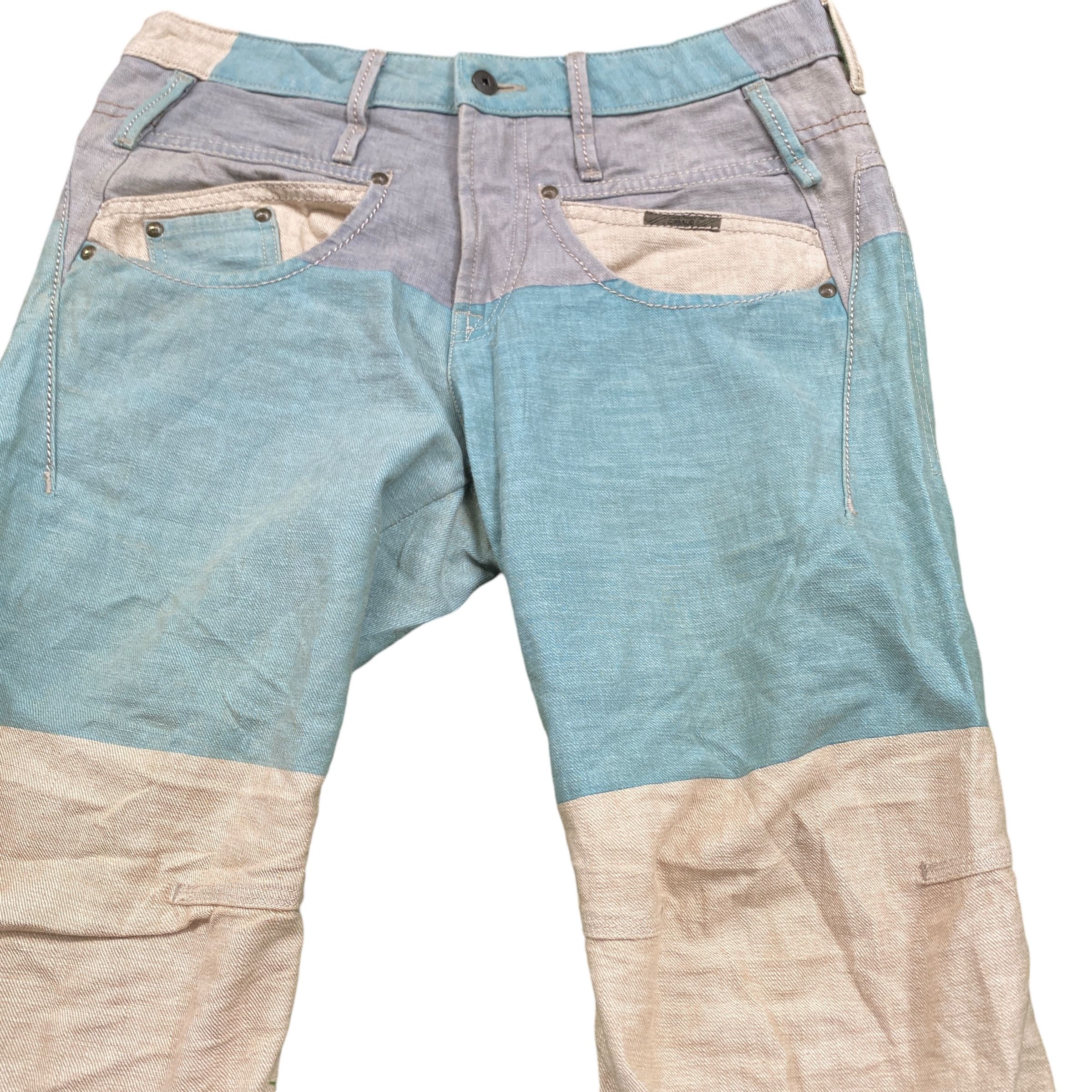 Marithe + Francois Girbaud Rare Vintage Marithe Francois Girbaud Hagi Hybrid Denim Jean Size US 34 / EU 50 - 5 Thumbnail
