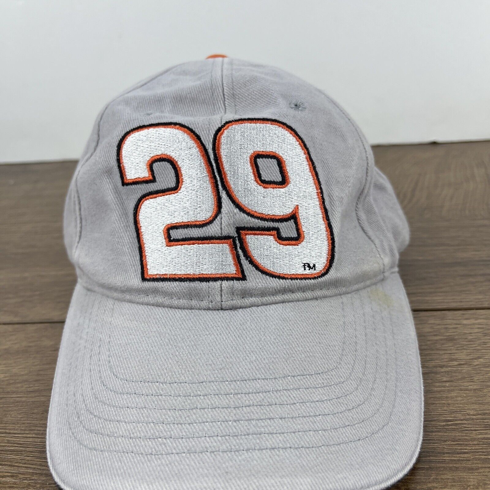 Other Kevin Harvick 29 Hat NASCAR Racing Gray Hat Adjustable Gray Size ONE SIZE - 6 Thumbnail