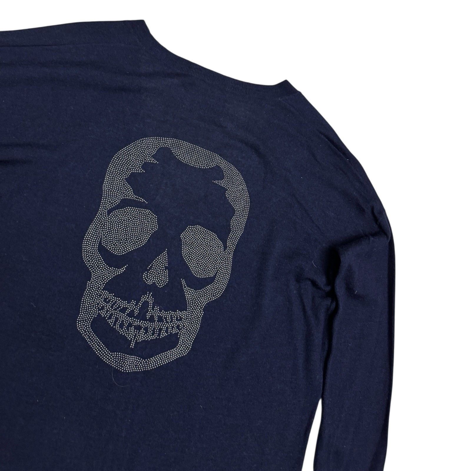 Zadig & Voltaire ZADIG & VOLTAIRE Merino Wool SKULL V-Neck Sweater Mens Large Size US L / EU 52-54 / 3 - 4 Thumbnail