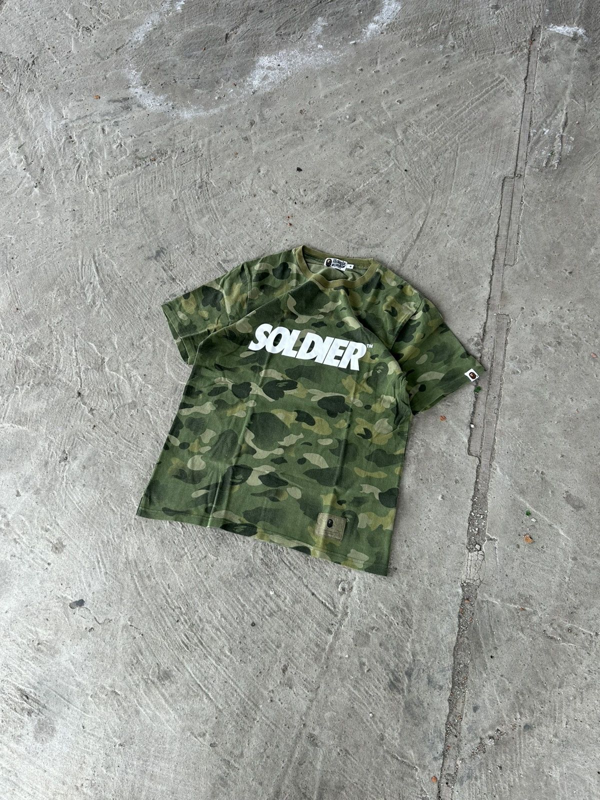 Bape BAPE A Bathing Ape Soldier Tee Camo Green Size M Military Size US M / EU 48-50 / 2 - 5 Thumbnail