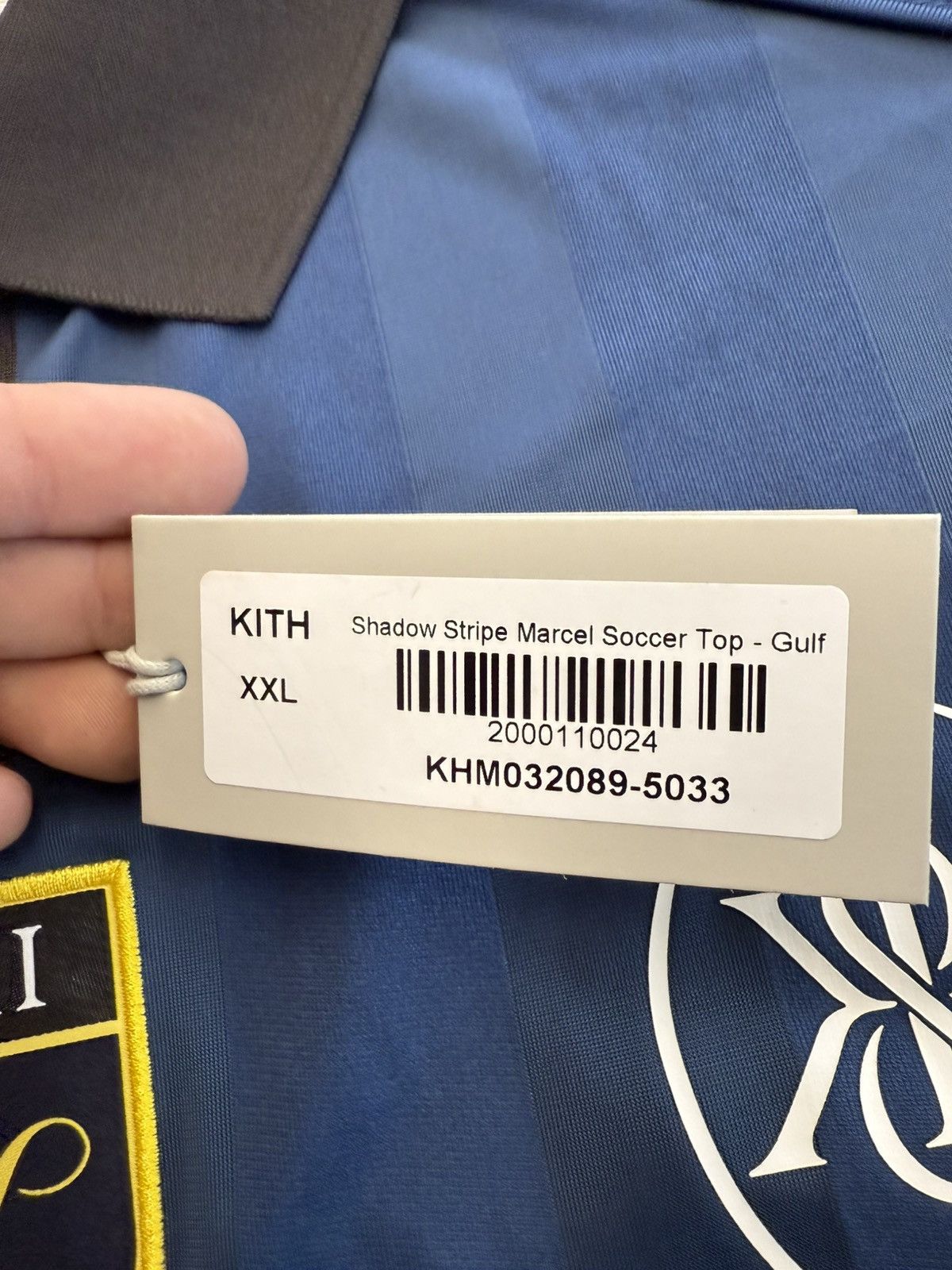 Kith SS24 Kith Shadow Stripe Marcel Soccer Jersey Size US XXL / EU 58 / 5 - 8 Thumbnail