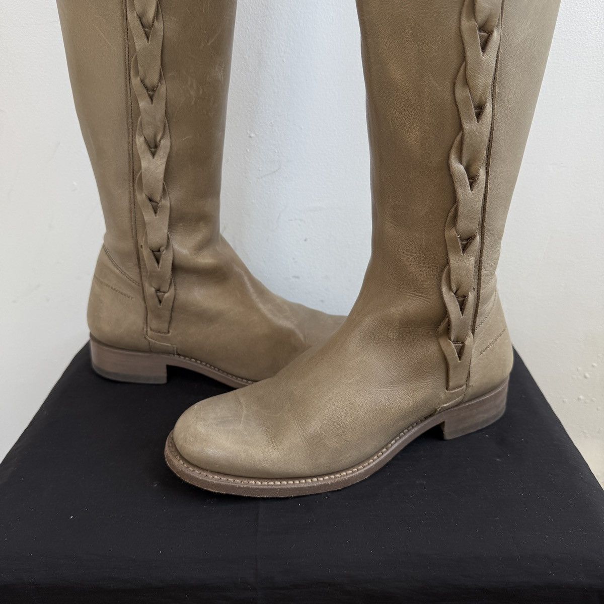 MDK × Vintage MDK Munderingskompagniet Leather Knee High Boots Size US 5.5 / IT 35.5 - 4 Thumbnail