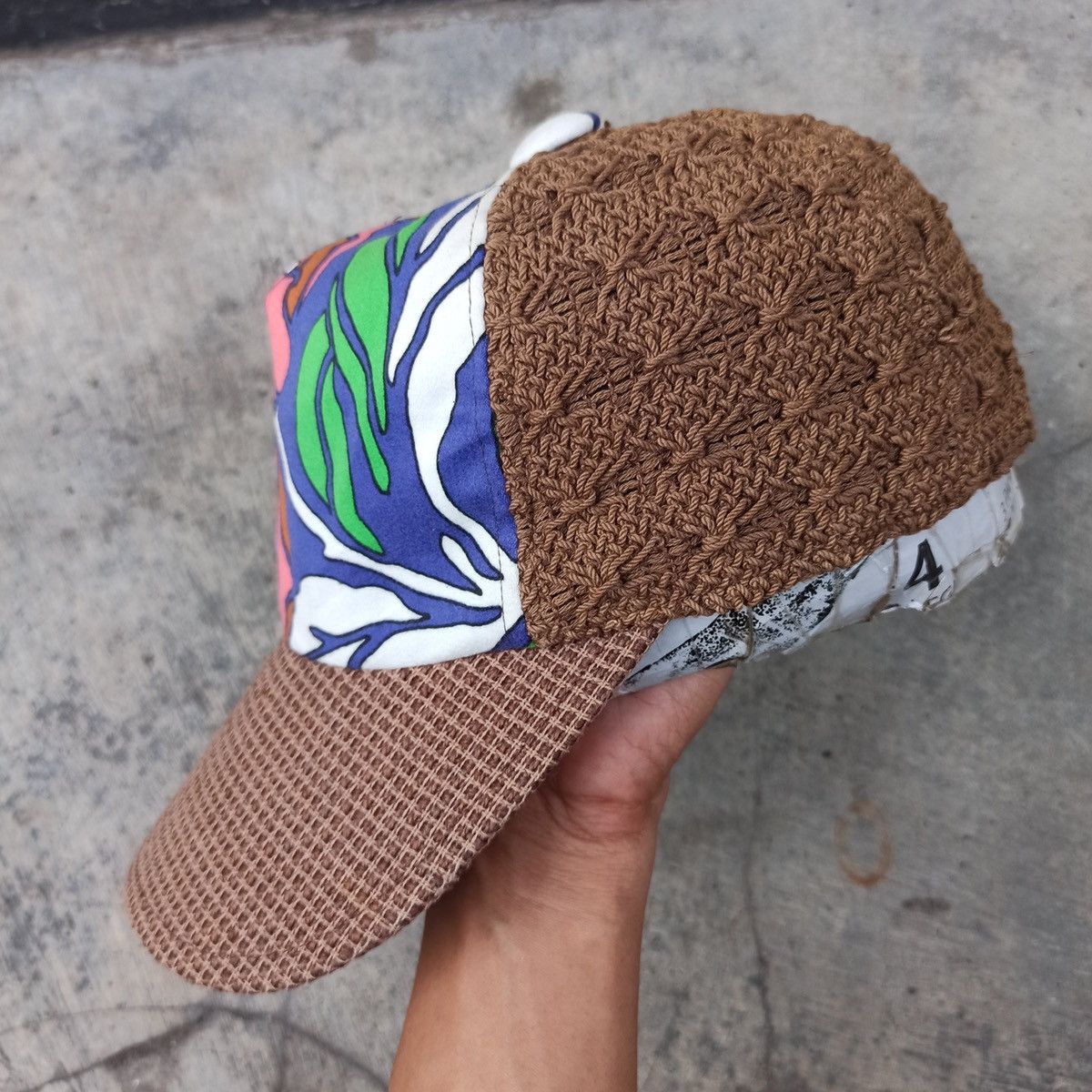 CA4LA × Japanese Brand Unique Knit straw and floral ca4la hat Size ONE SIZE - 5 Thumbnail