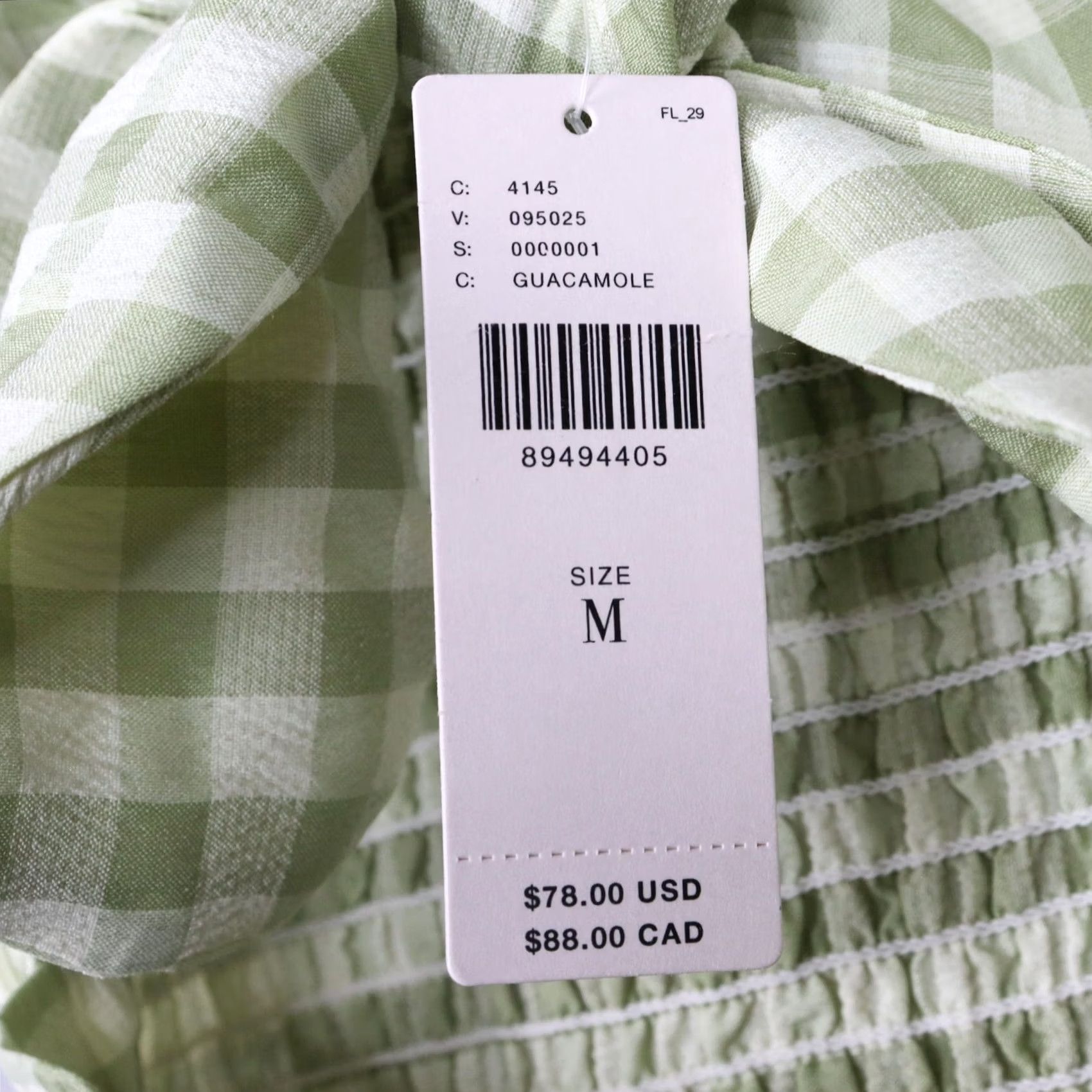 Anthropologie Anthropologie Gingham Mini Dress Mable Casual Sleeveless Smocked Cut Out NWT Green Spring Summer Womens Size M Size M / US 6-8 / IT 42-44 - 7 Thumbnail