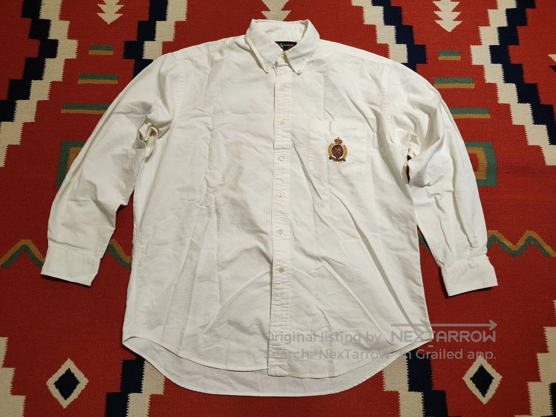 VINNY's Vintage Ralph Lauren Patchwork Shirt. Size US L / EU 52-54 / 3 - 2 Thumbnail