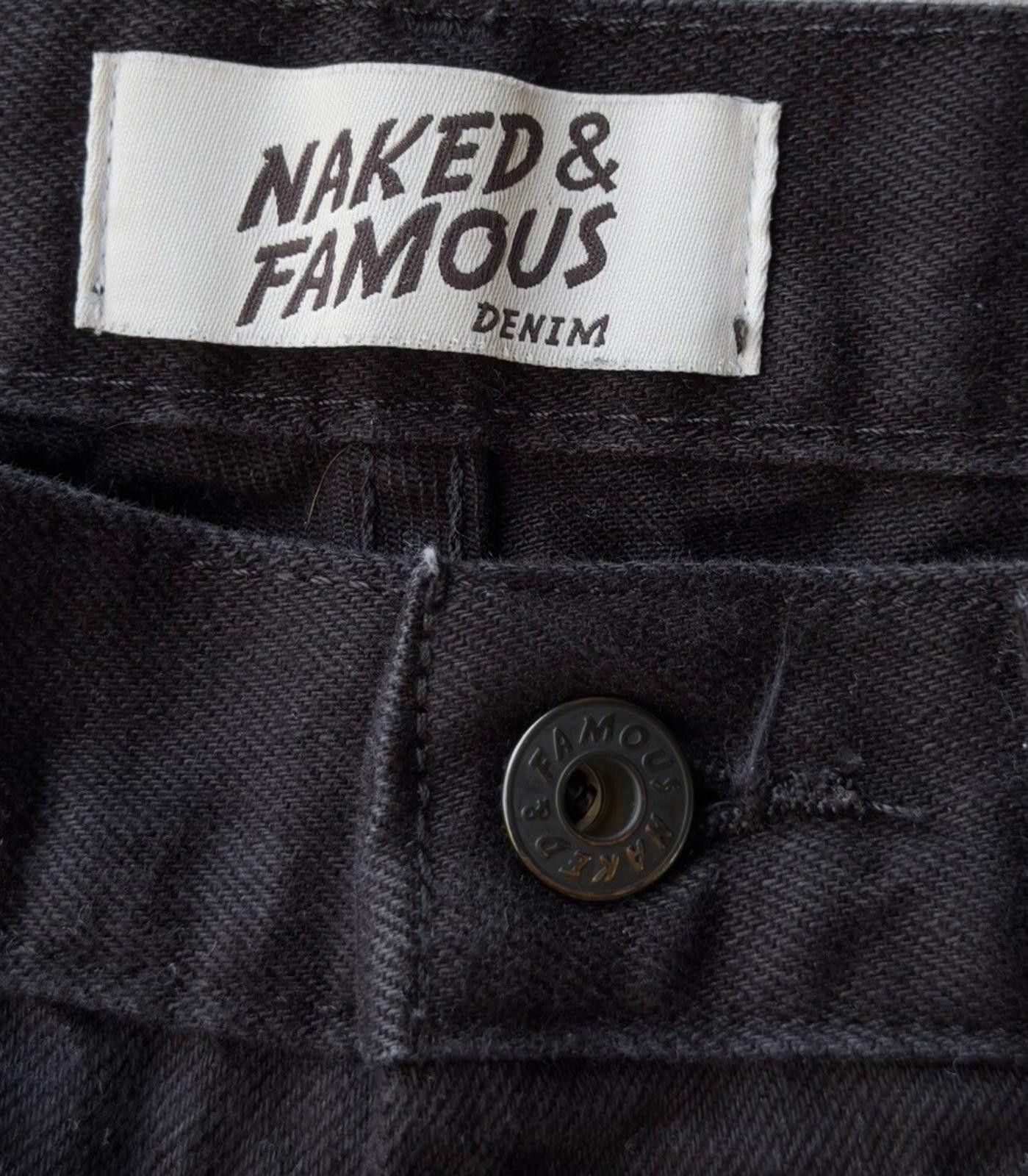 Naked & Famous Naked & Famous Easy Guy Black Selvedge Chino Pants Size 31 Size US 31 - 7 Thumbnail