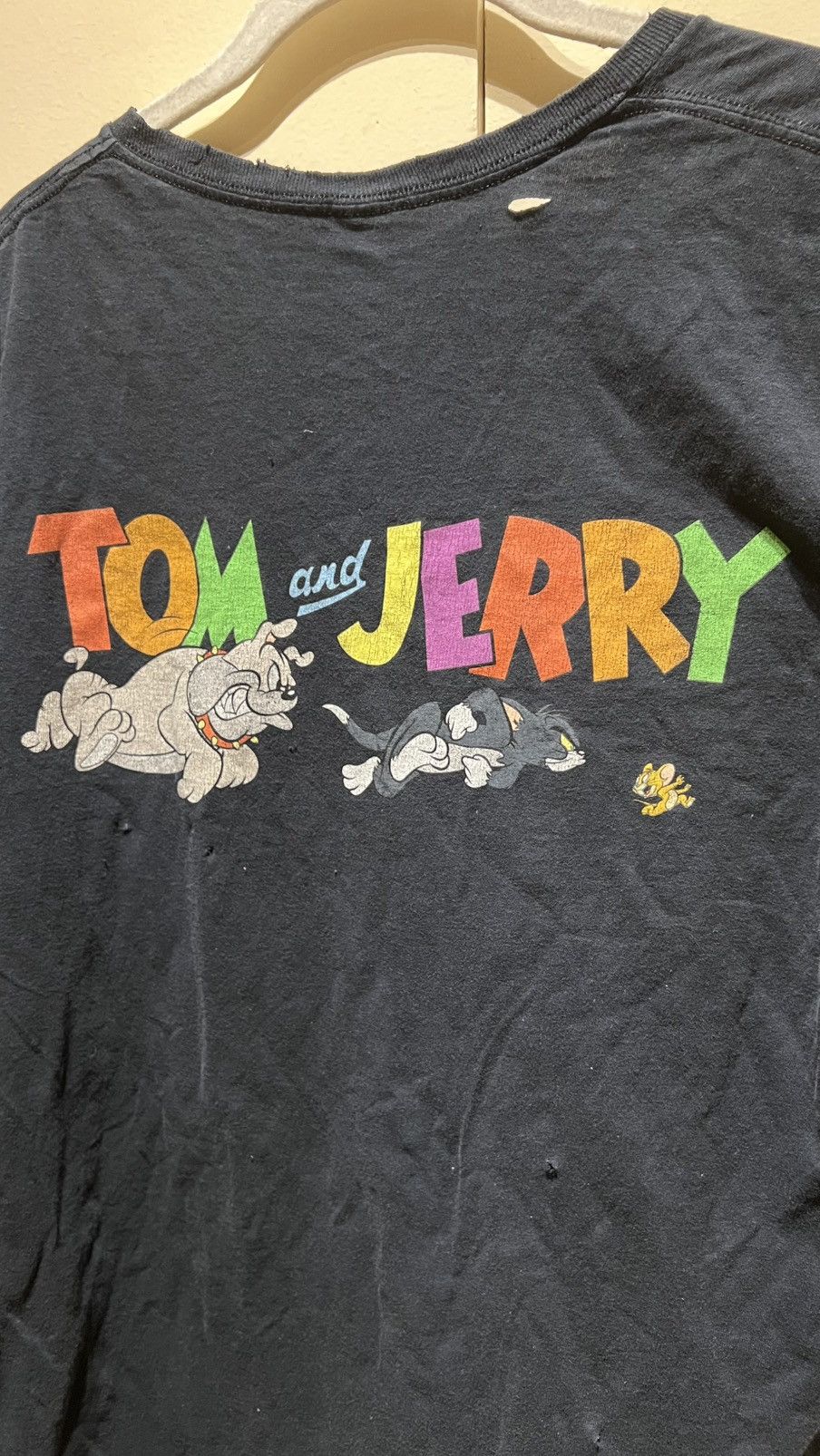 Vintage Thrashed Tom & Jerry graphic tee Size US L / EU 52-54 / 3 - 5 Thumbnail
