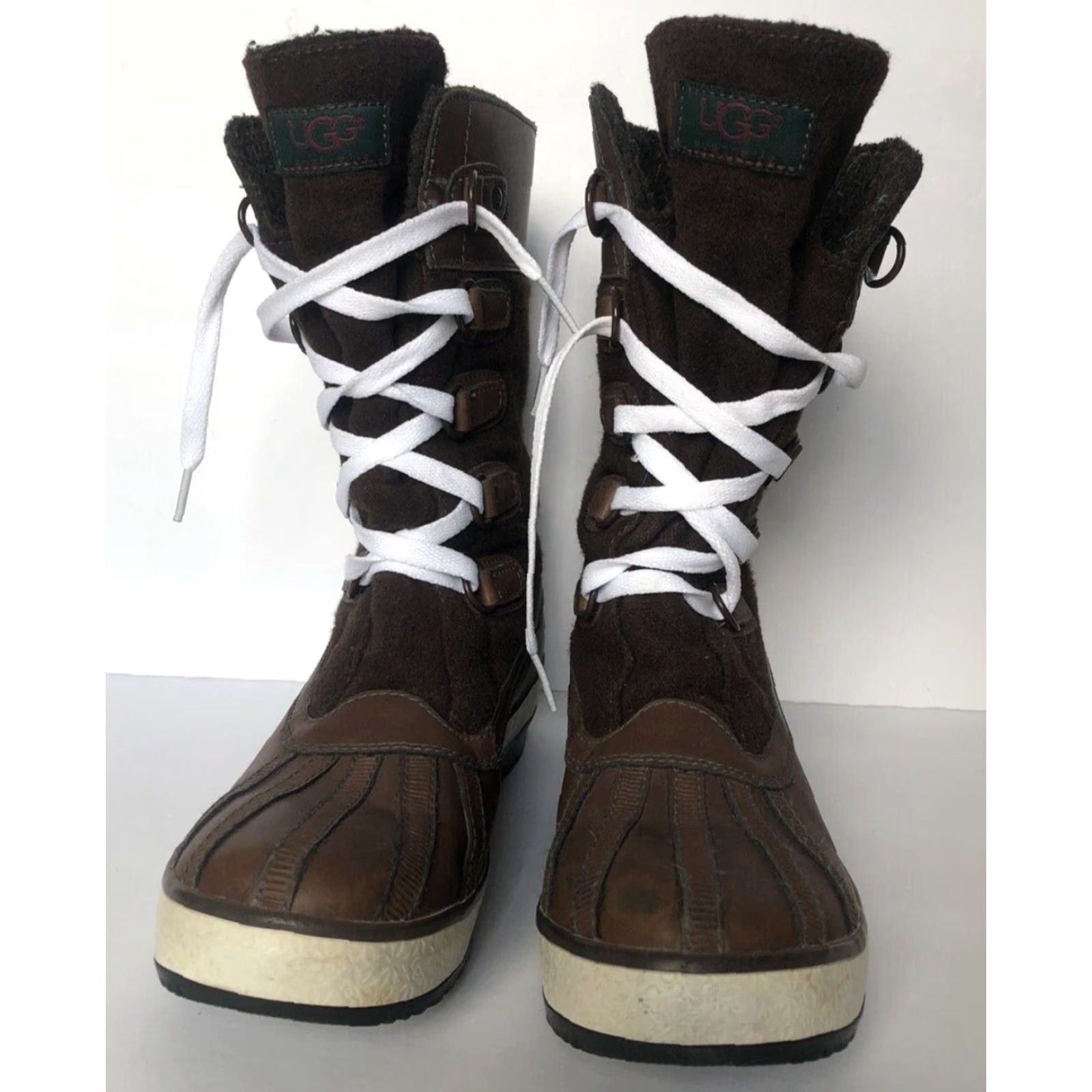 Ugg UGG Boot Women Brown Waterproof Lace Up 6 Size US 6 / IT 36 - 6 Thumbnail