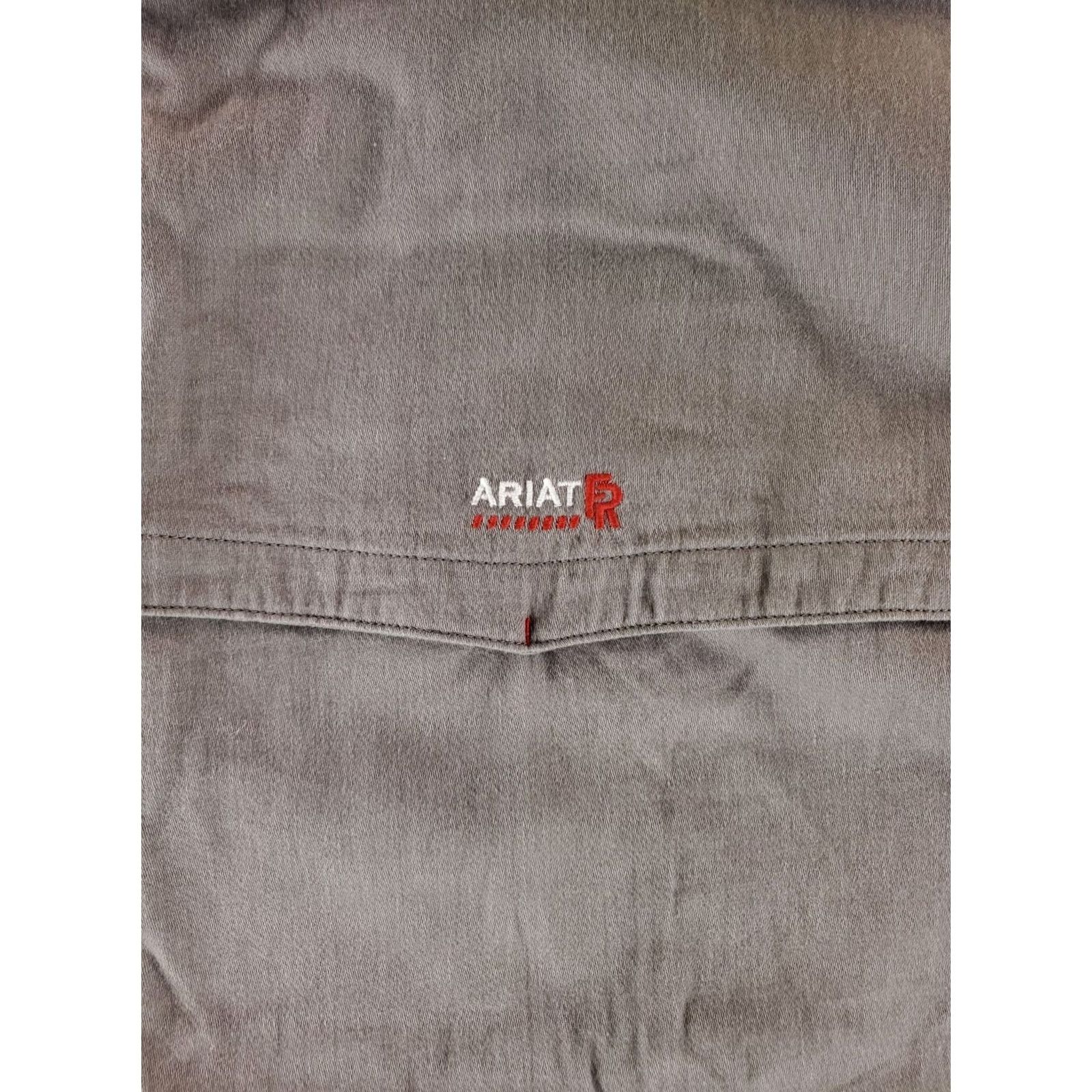 Ariat Ariat FR Solid Vent Work Shirt Long Sleeve Gray Mens XLT Big & Tall Size US XL / EU 56 / 4 - 6 Thumbnail