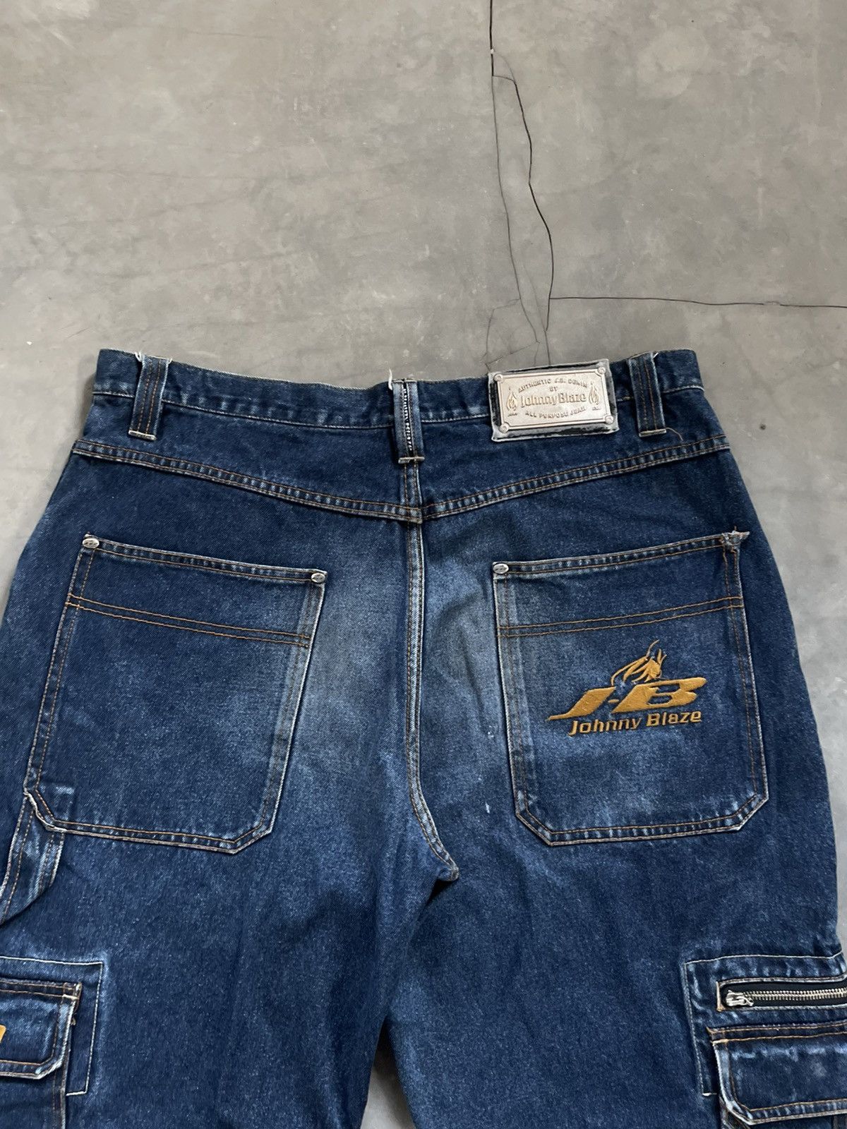 Other Vintage Y2k Johnny Blaze Baggy Cargo Carpenter Jeans Pant Size US 39 - 13 Thumbnail