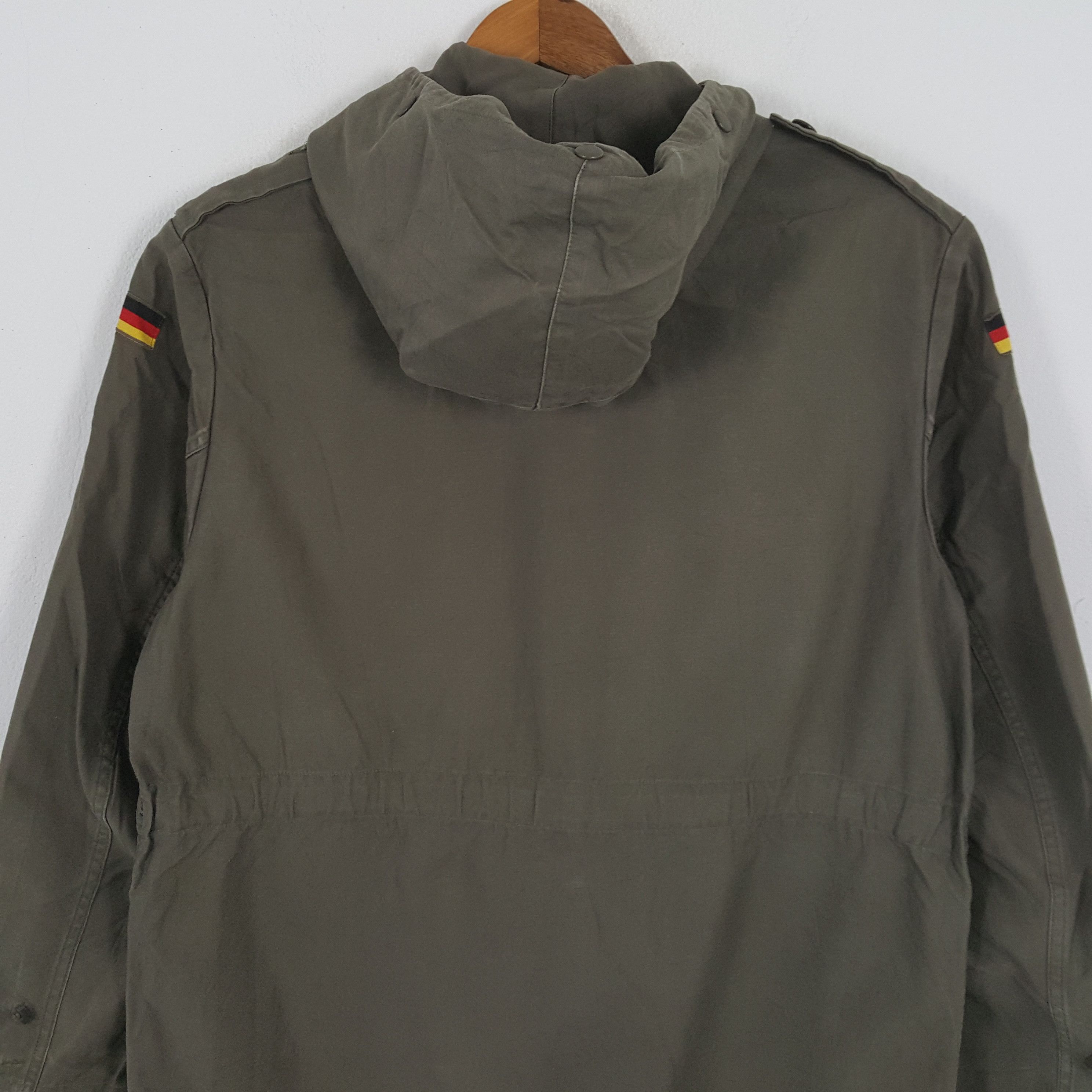 Express × Vintage Vintage JEAN EXPRESS GERMANY Army Military Hoodie Jacket Size US L / EU 52-54 / 3 - 4 Thumbnail