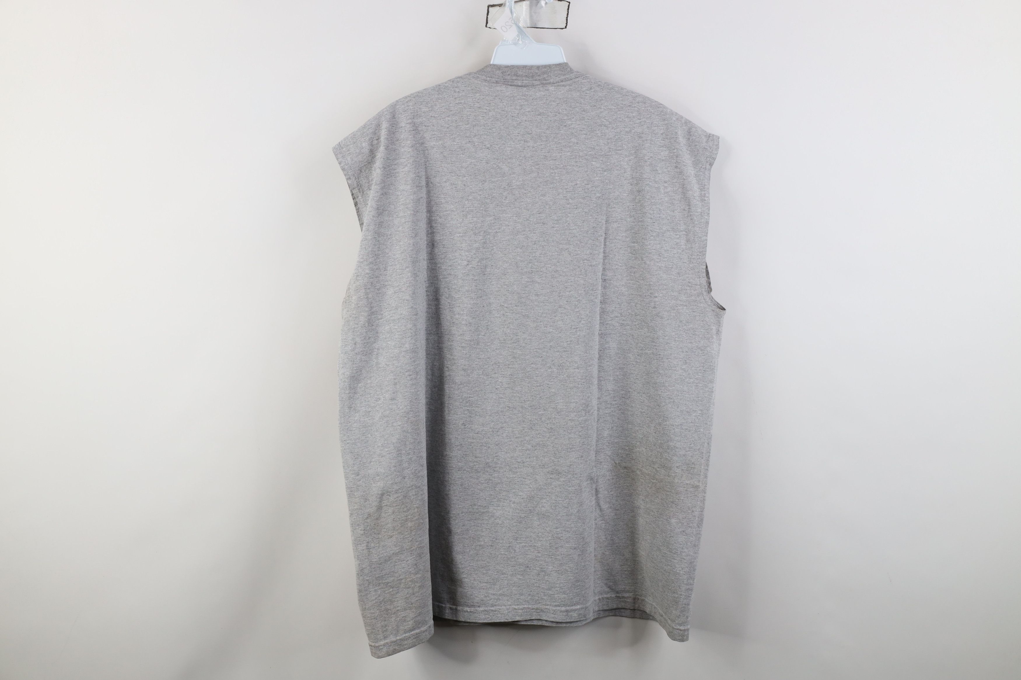 Russell Athletic Vintage 90s Y2K Russell Athletic Muscle T-Shirt Gray USA Size US L / EU 52-54 / 3 - 13 Thumbnail