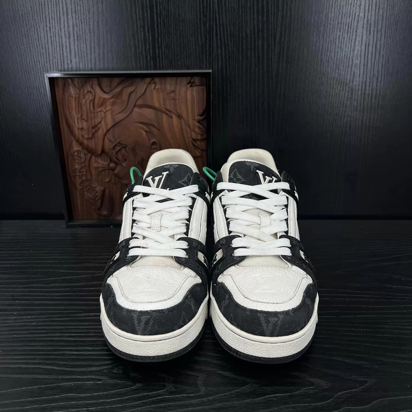 Louis Vuitton LV Trainer Black & White Denim 7.5/41.5 Size US 8.5 / EU 41-42 - 5 Thumbnail