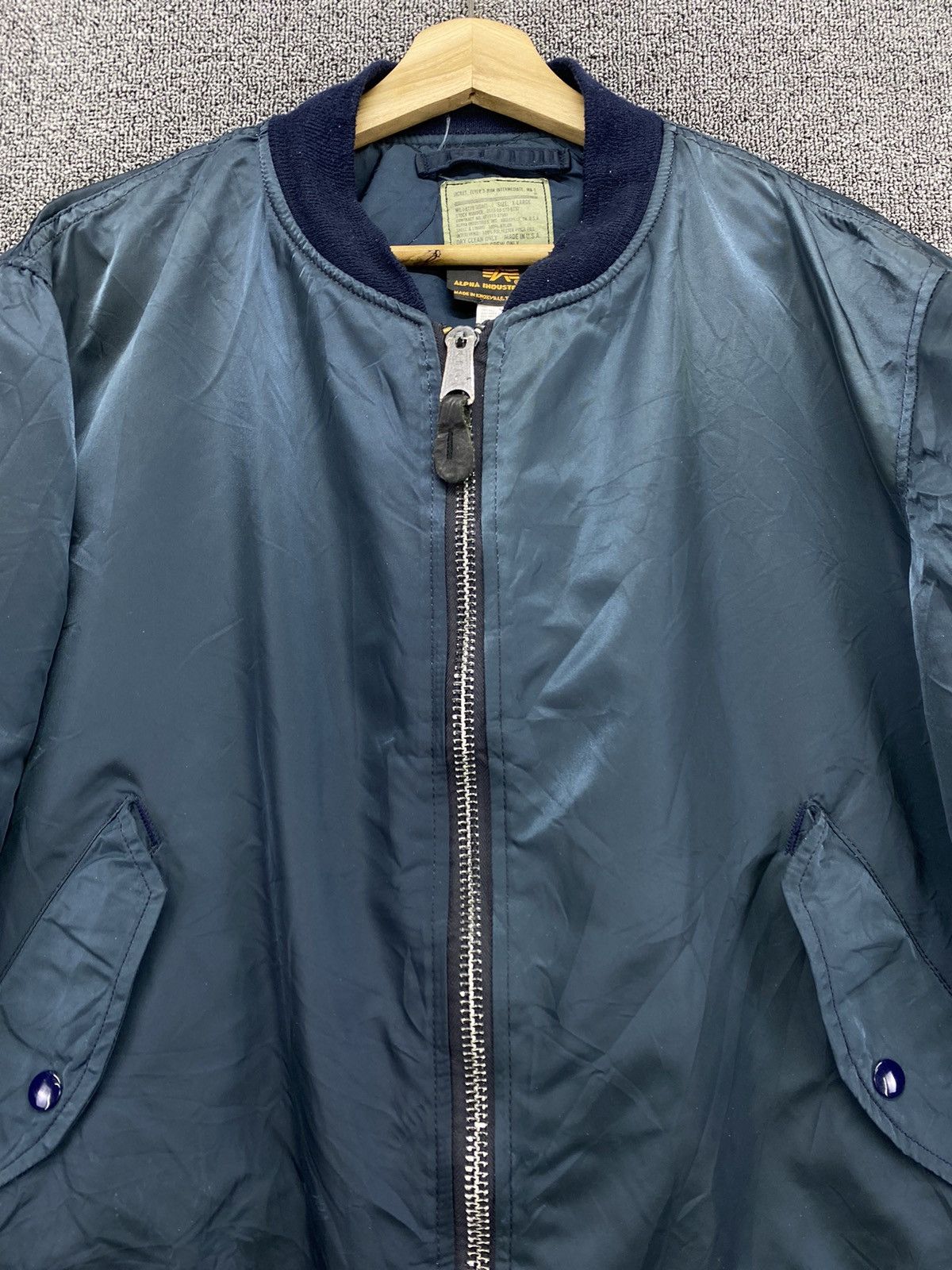 Alpha Industries Vintage Alpha Industries Flyer Man MA 1 Bomber Jacket Size US XL / EU 56 / 4 - 5 Thumbnail