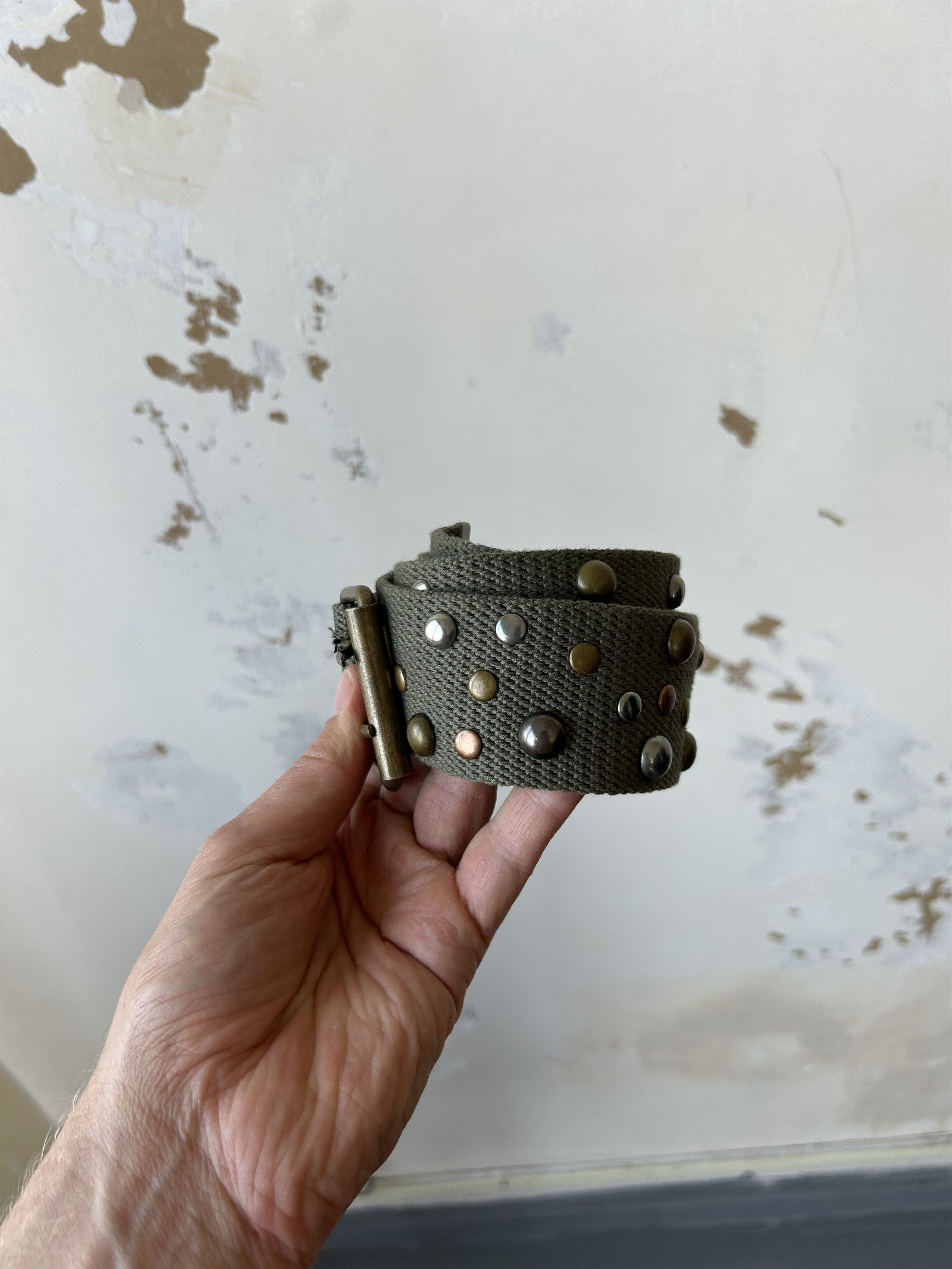 Other Vintage Avant Garde Belt On Rivets Y2K Japanese Style Size ONE SIZE - 2 Thumbnail