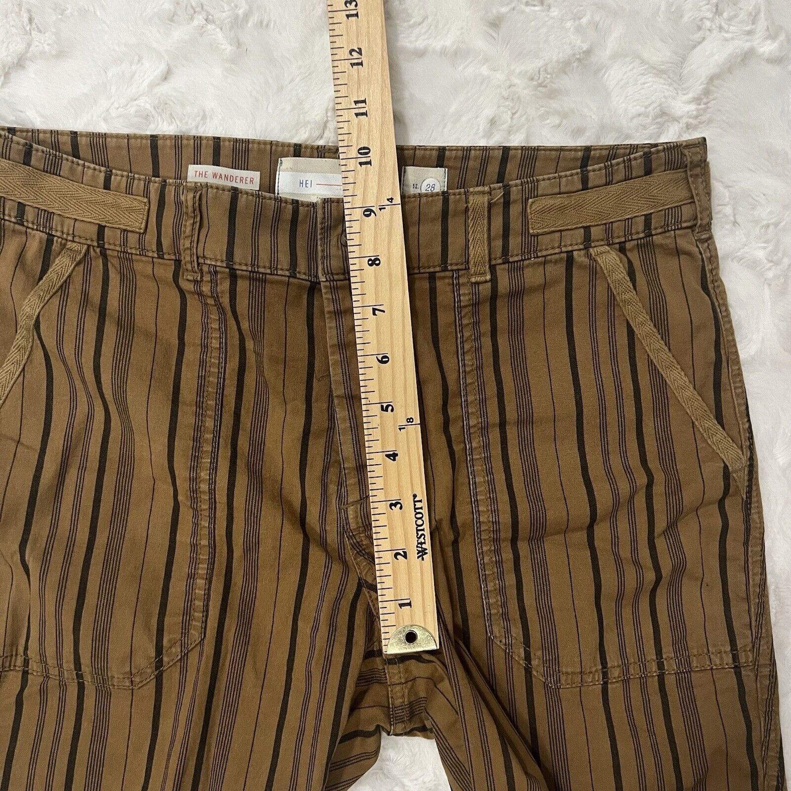 Anthropologie Hei Hei Anthropologie The Wanderer Size 28 Striped Pants Size 28" / US 6 / IT 42 - 9 Thumbnail