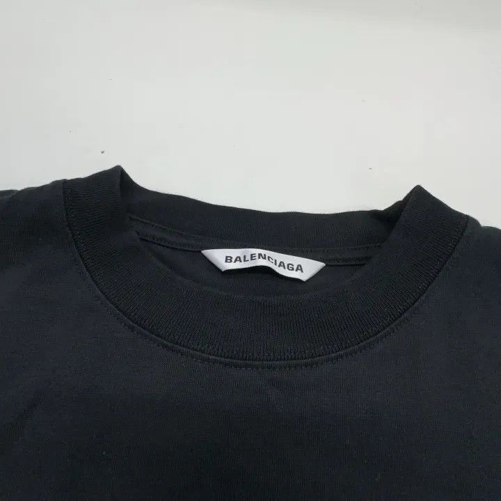 Balenciaga Balenciaga Black Logo T-shirt for Women 0079-2507 Size XS / US 0-2 / IT 36-38 - 6 Thumbnail
