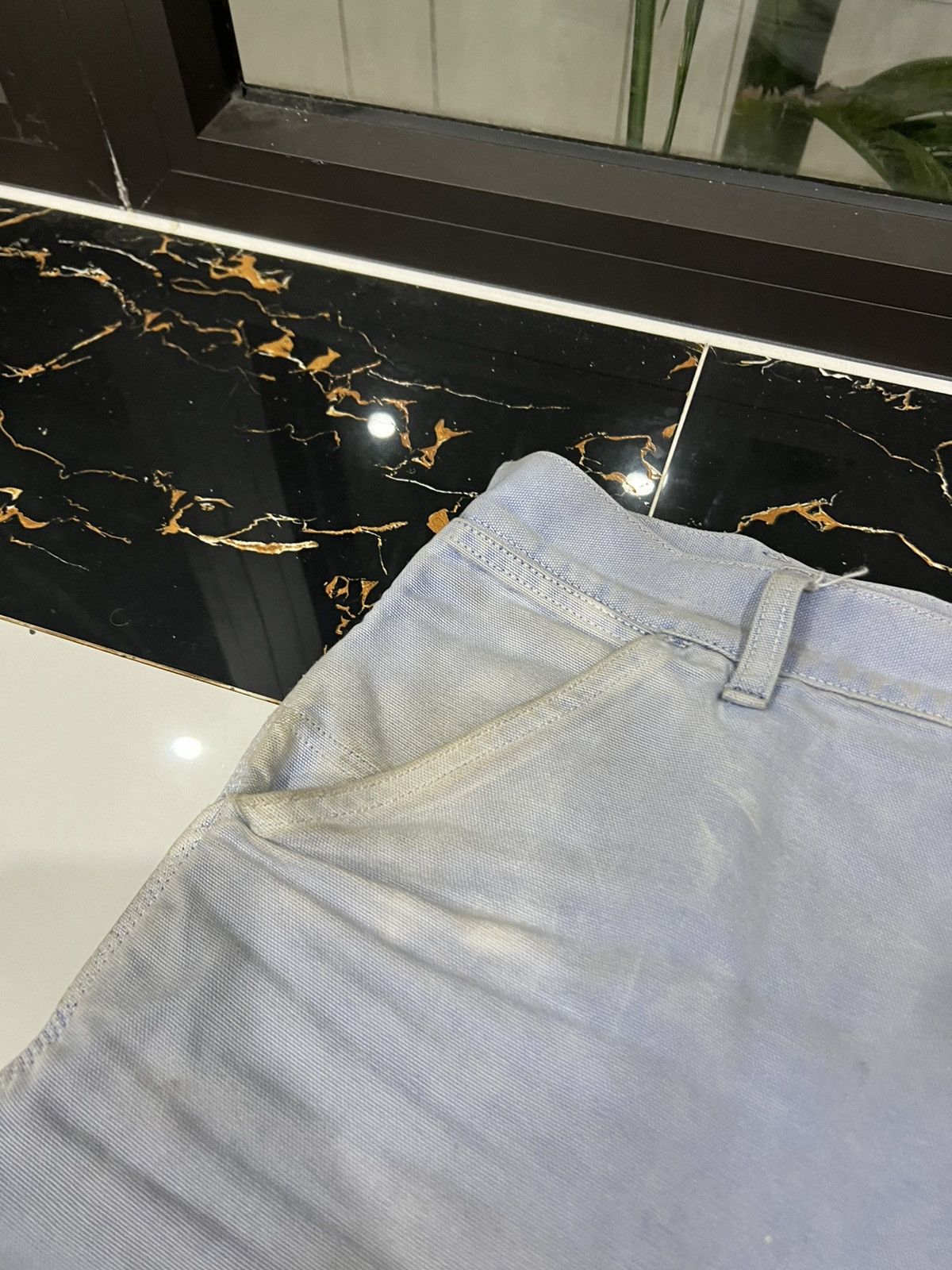 Carhartt × Vintage 90’s CARHARTT SINGLE KNEE SHORTS DISTRESSED SHORTS Y2K Size US 34 / EU 50 - 6 Thumbnail