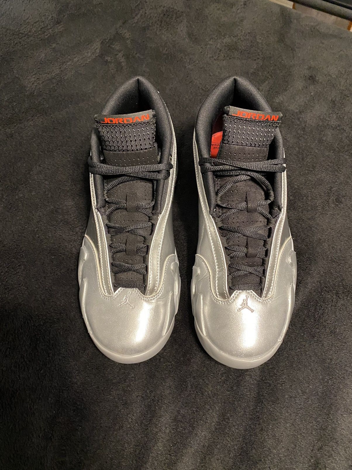 Jordan Brand Wmns Air Jordan 14 Retro Low 'Metallic Silver' Size US 11.5 / IT 41.5 - 3 Thumbnail
