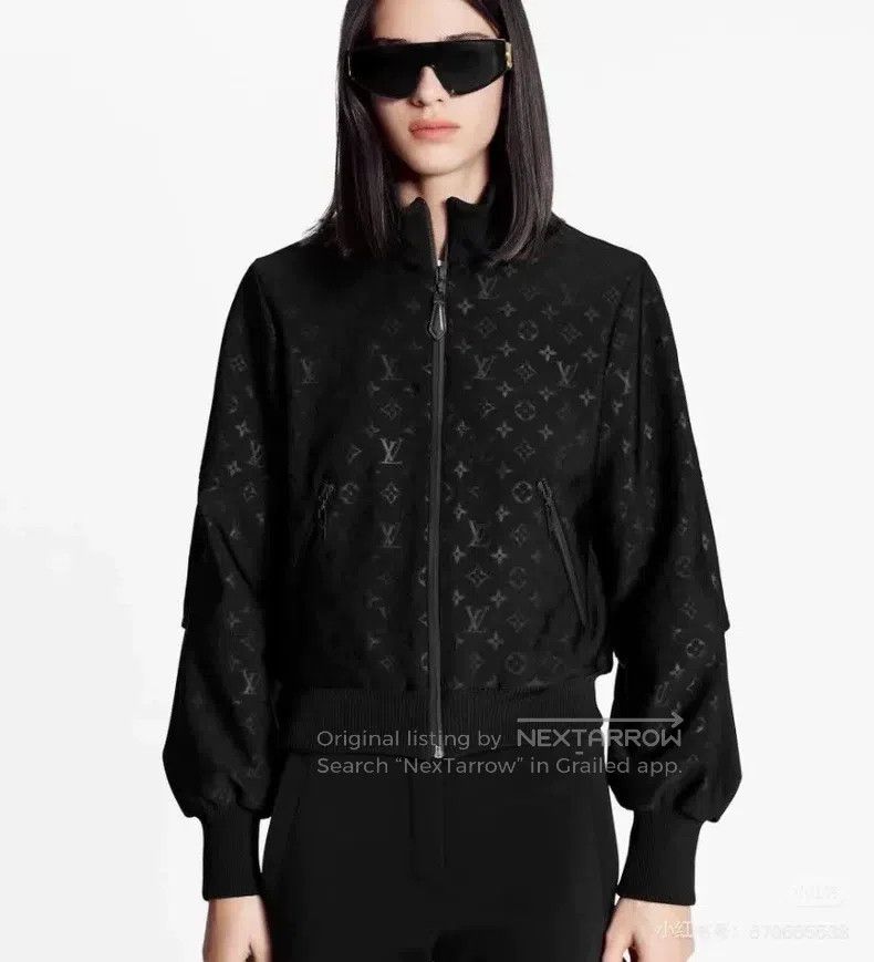 Louis Vuitton Louis Vuitton Black long-sleeve zip-up jacket with full-pr Size XS / US 0-2 / IT 36-38 - 9 Thumbnail