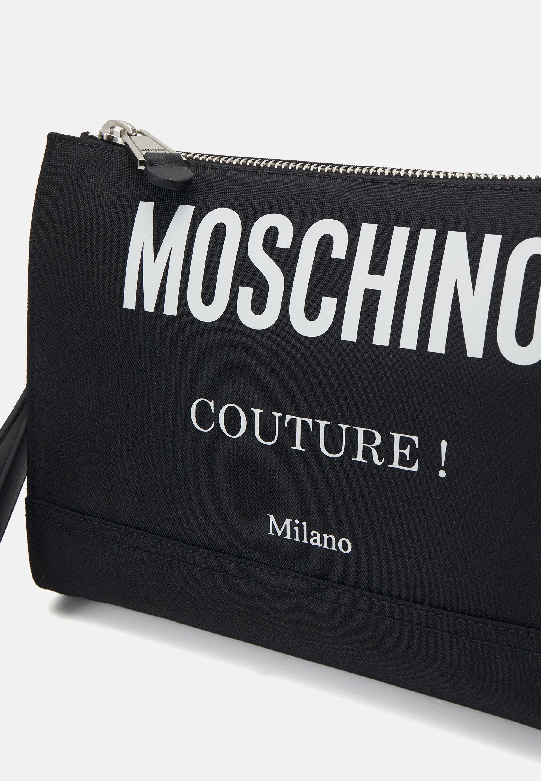 Moschino o1s22i1n0924 Size: OS / Nylon Logo Pouch in Black Size ONE SIZE - 4 Thumbnail