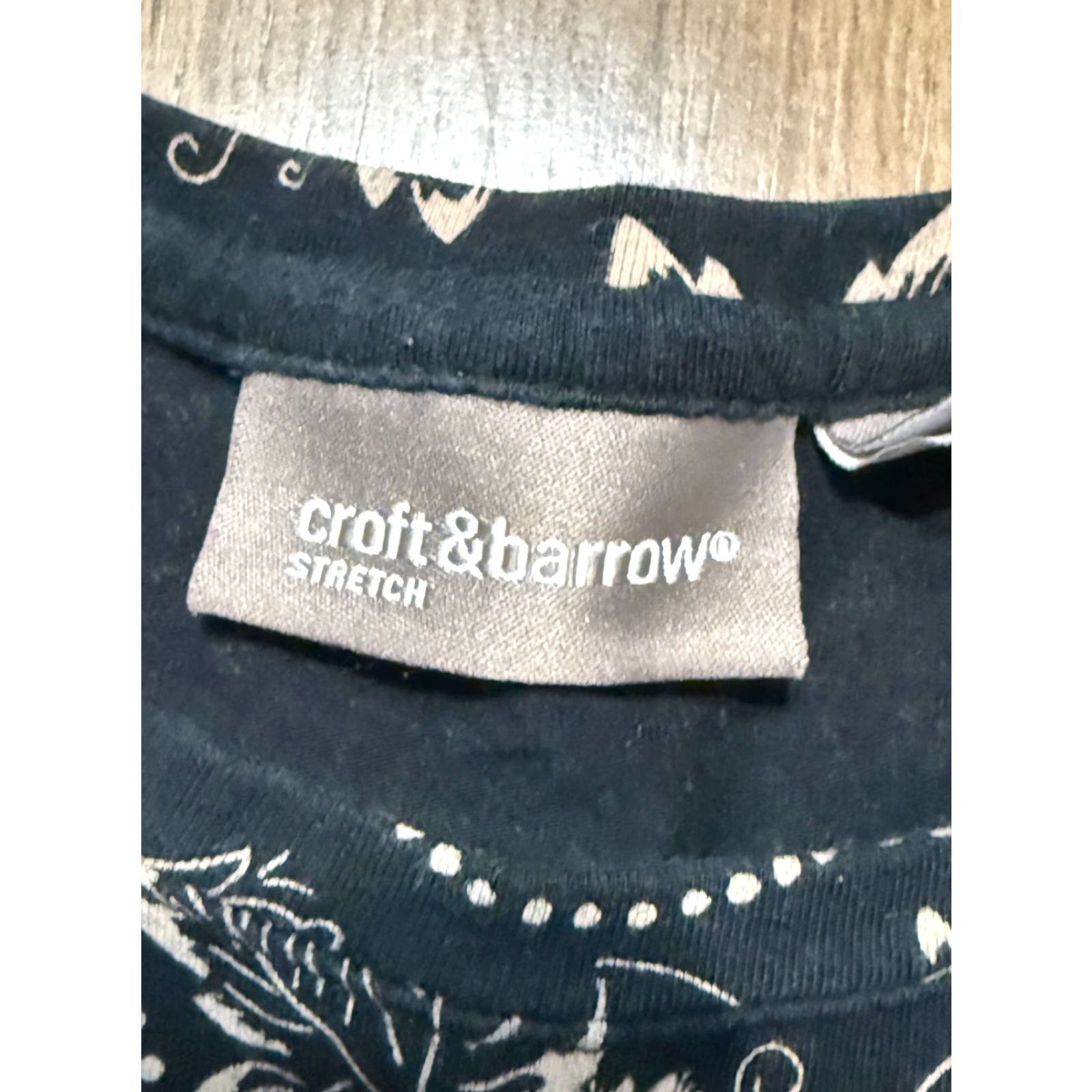 Croft & Barrow Croft & Barrow Shirt Women's XL Black Brown Floral Long Sleeve Size XL / US 12-14 / IT 48-50 - 5 Thumbnail