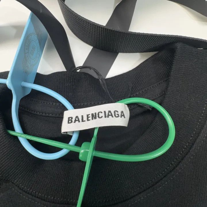 Balenciaga Balenciaga Logo Print Short Sleeve T-Shirt 0079-2507 Size S / US 4 / IT 40 - 2 Thumbnail