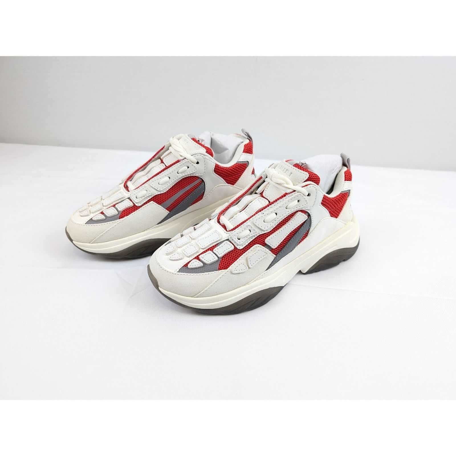 Amiri o1rshd1 Bone Runners in Red/White Size US 12 / EU 45 - 18 Thumbnail