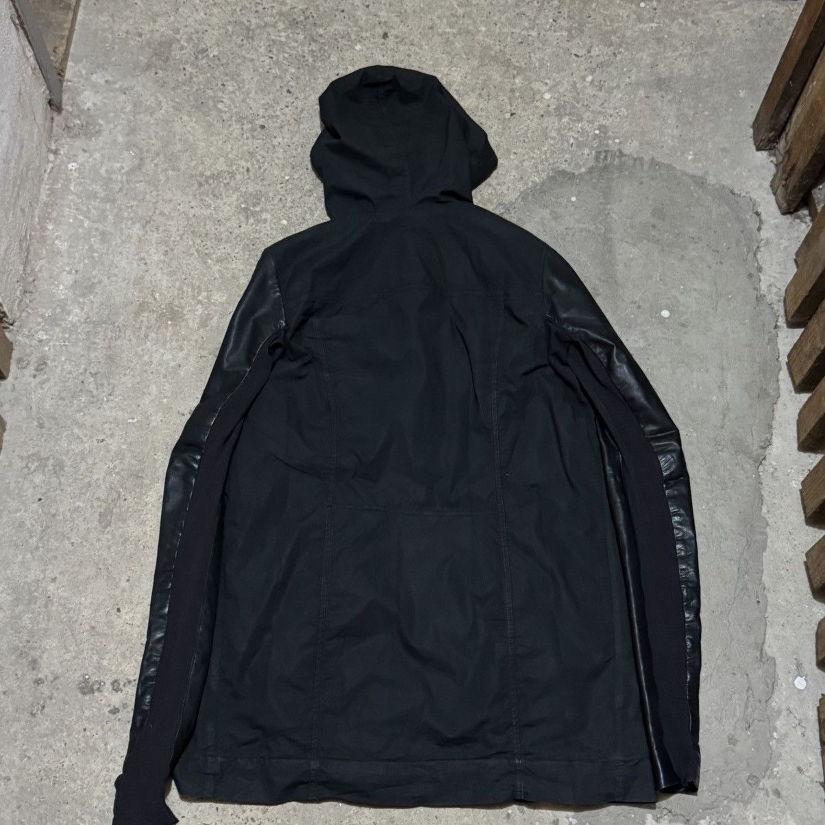 Rick Owens Rick Owens Drkshdw Hybrid Jacket calf leather sleeves Size US M / EU 48-50 / 2 - 2 Thumbnail