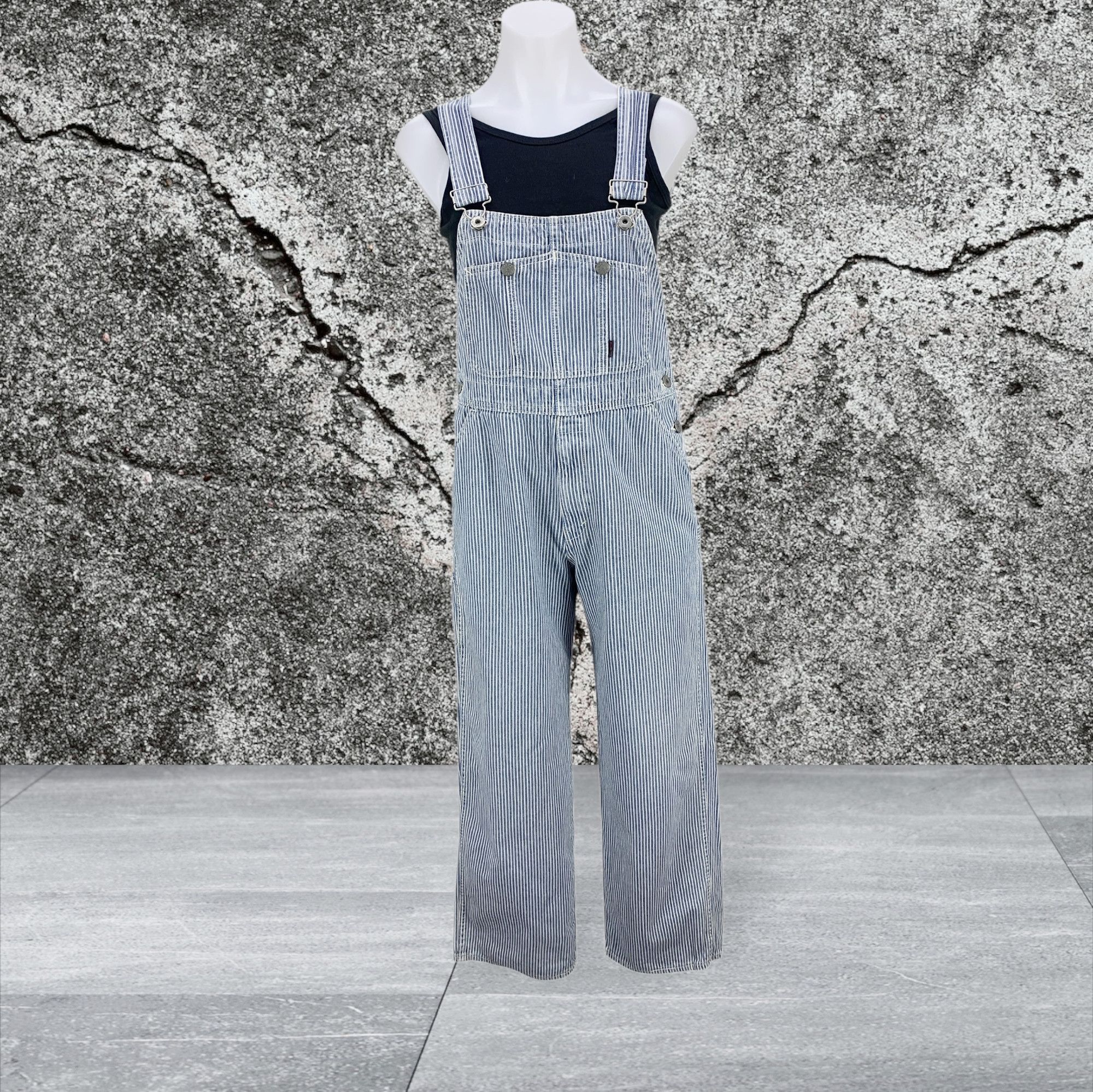 Bobson Carpenter Bib Overalls Hickory Stripes