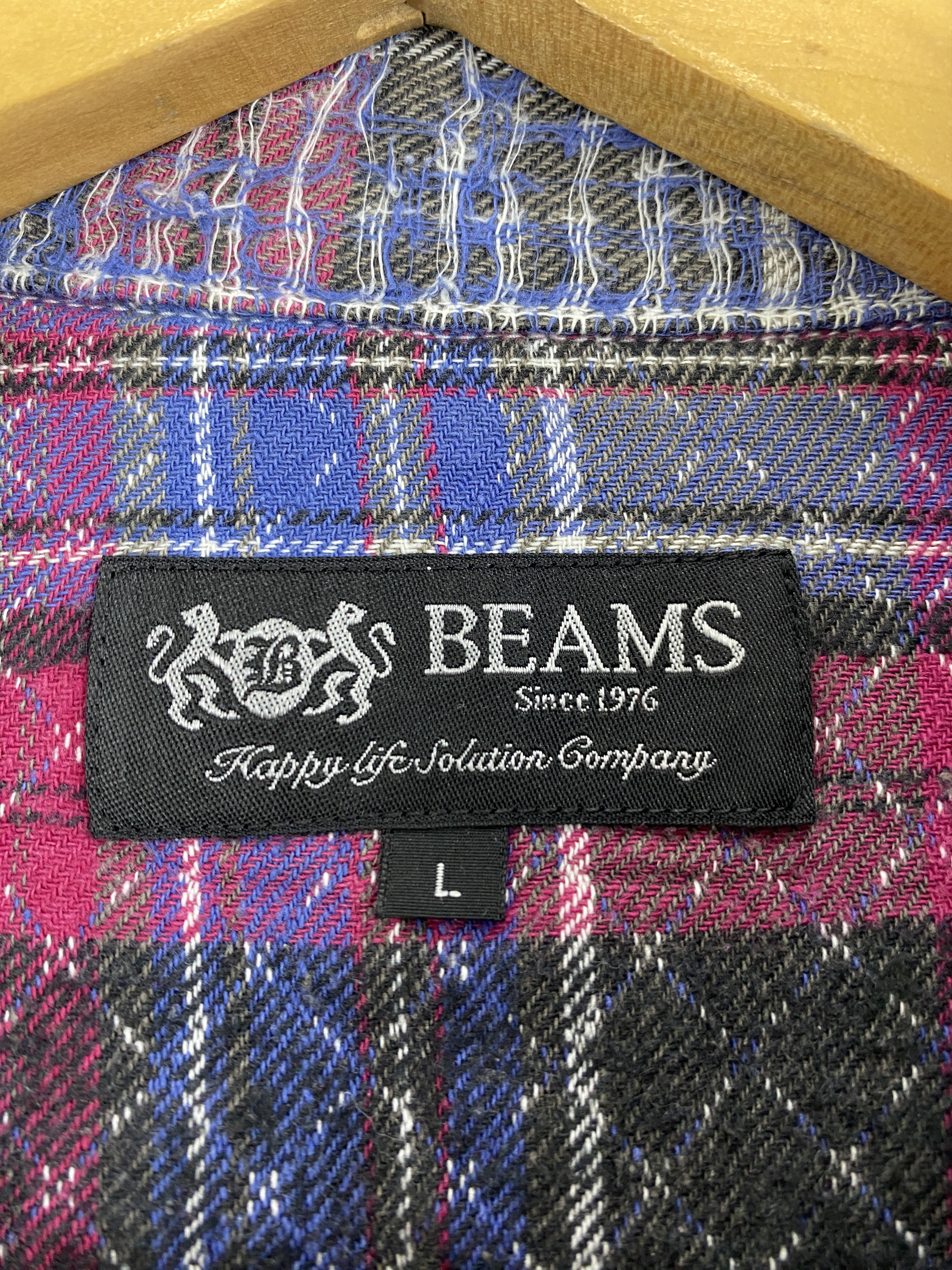 Beams Plus Vintage Beams Button Ups Checkered Long Sleeve Shirt JA0136 Size US L / EU 52-54 / 3 - 5 Thumbnail