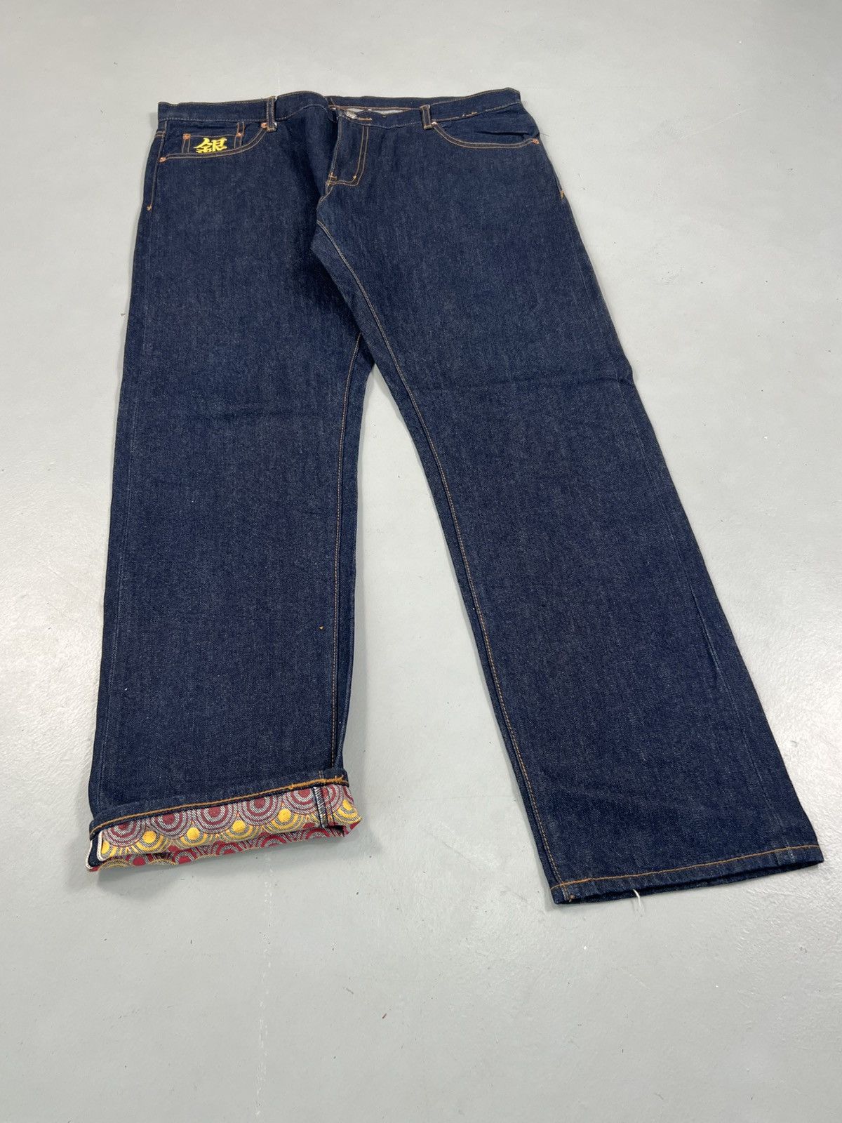 Japanese Brand Vintage Japanese brand salvage fish embroidered denim Size US 40 / EU 56 - 2 Thumbnail