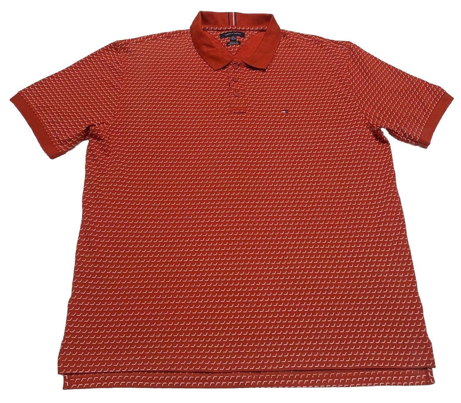 Tommy Hilfiger Tommy Hilfiger Polo XXL Red Orange Cotton Blend Size US XXL / EU 58 / 5 - 1 Thumbnail