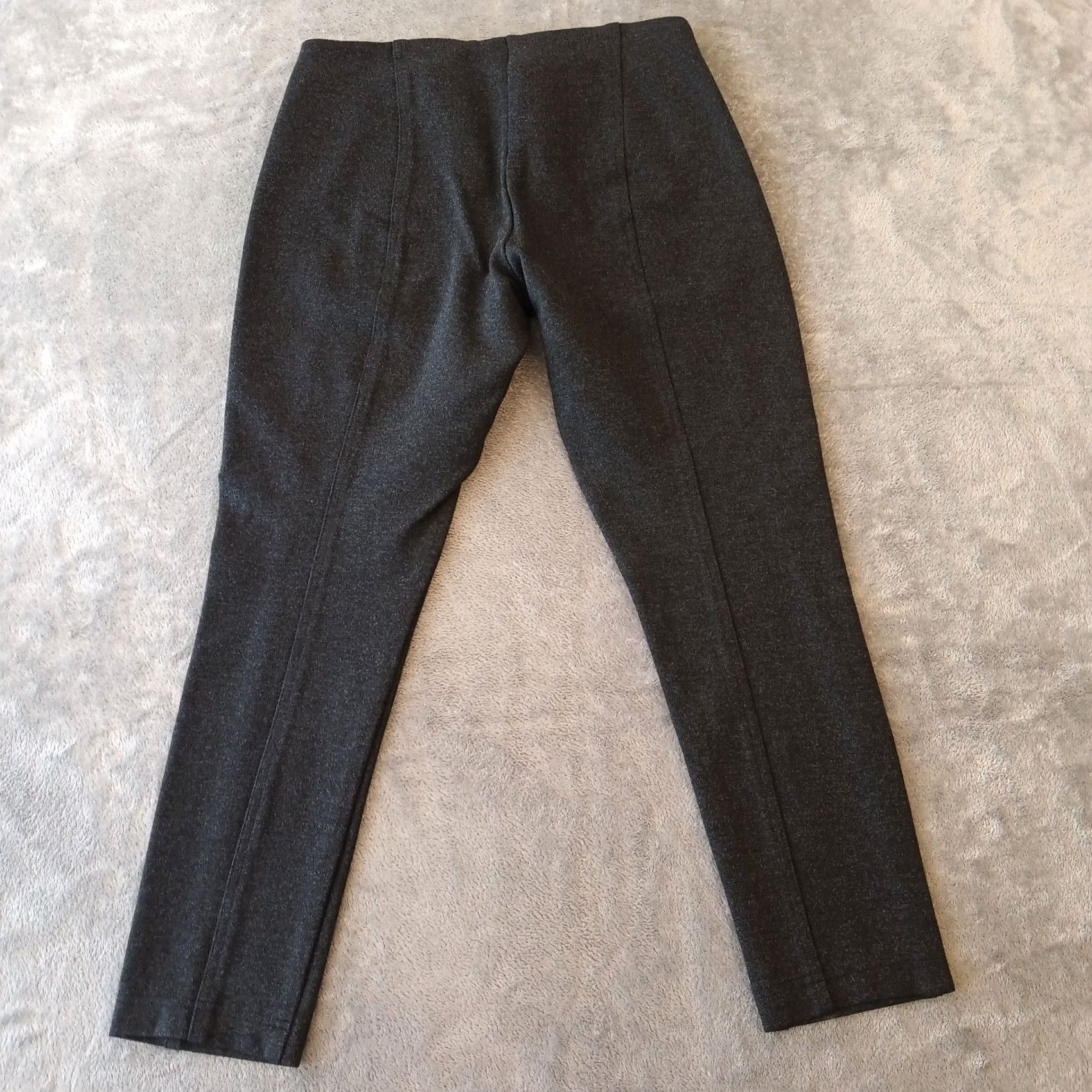 Vintage Ivanka Trump Pants Womens Large Gray Ankle Pull On Skinny Stretch 31x25 Mid Rise Size 36" / US 14 / IT 50 - 2 Thumbnail