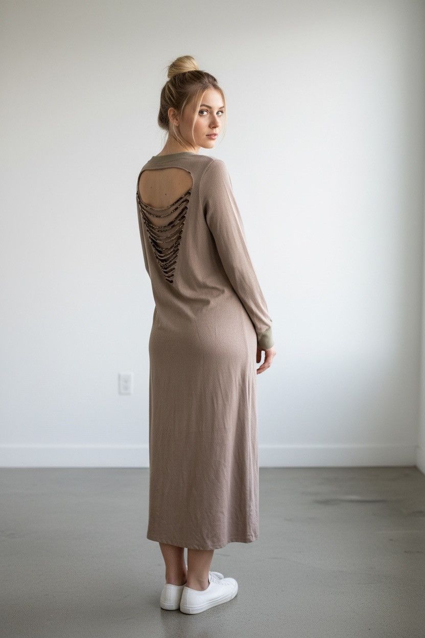 Japanese Brand Love Junkie Skull Punk Style Long Dress (164) Size XS / US 0-2 / IT 36-38 - 1 Thumbnail