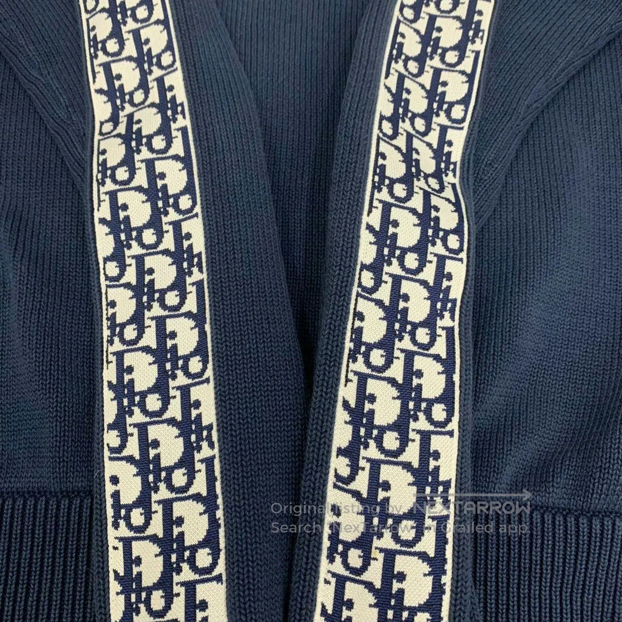 Dior dior blue logo sweater with floral print. Size US M / EU 48-50 / 2 - 6 Thumbnail