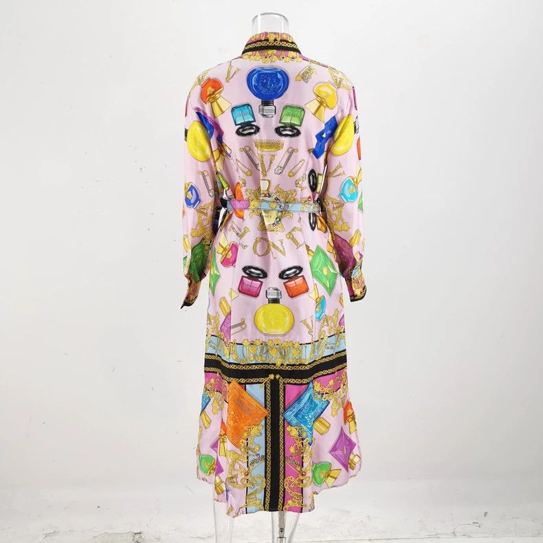 Versace Versace Water bottle print dress Size S / US 4 / IT 40 - 4 Thumbnail