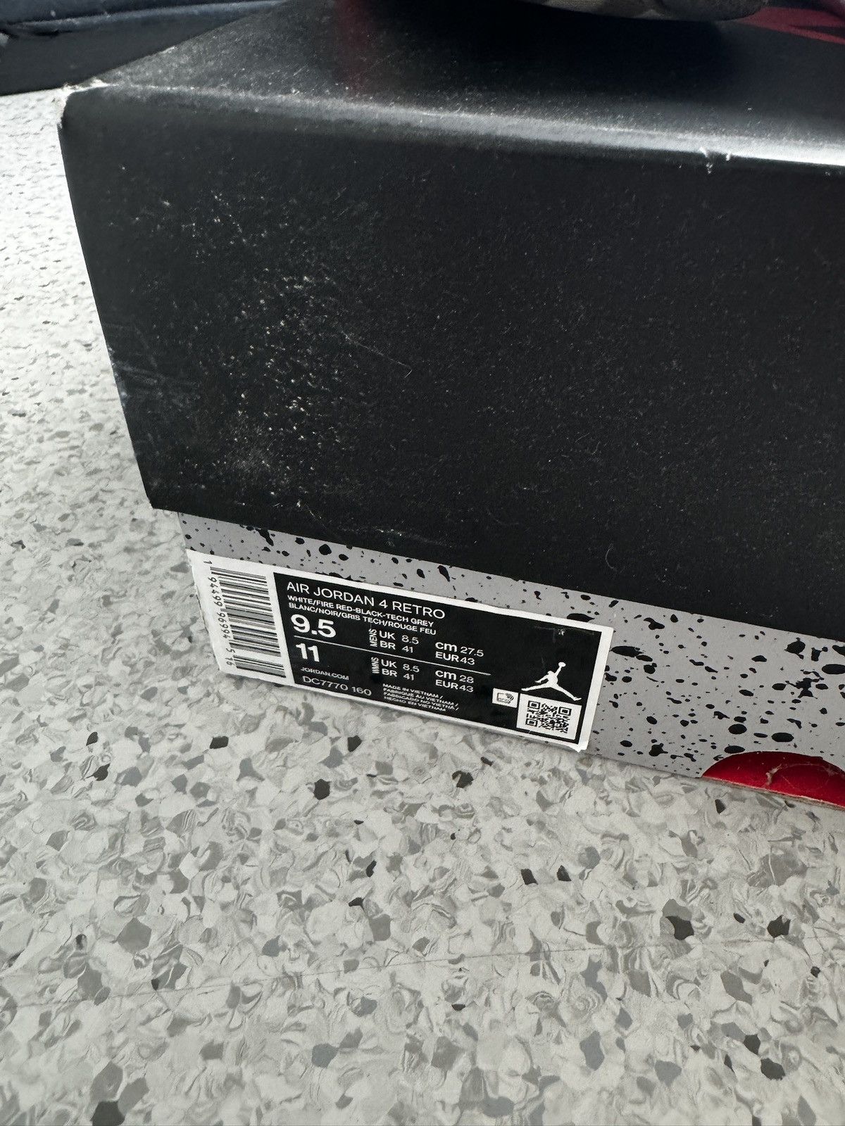 Jordan Brand × Nike Jordan 4 Fire Red UK 8.5/ US 9.5 Size US 8.5 / EU 41-42 - 9 Thumbnail