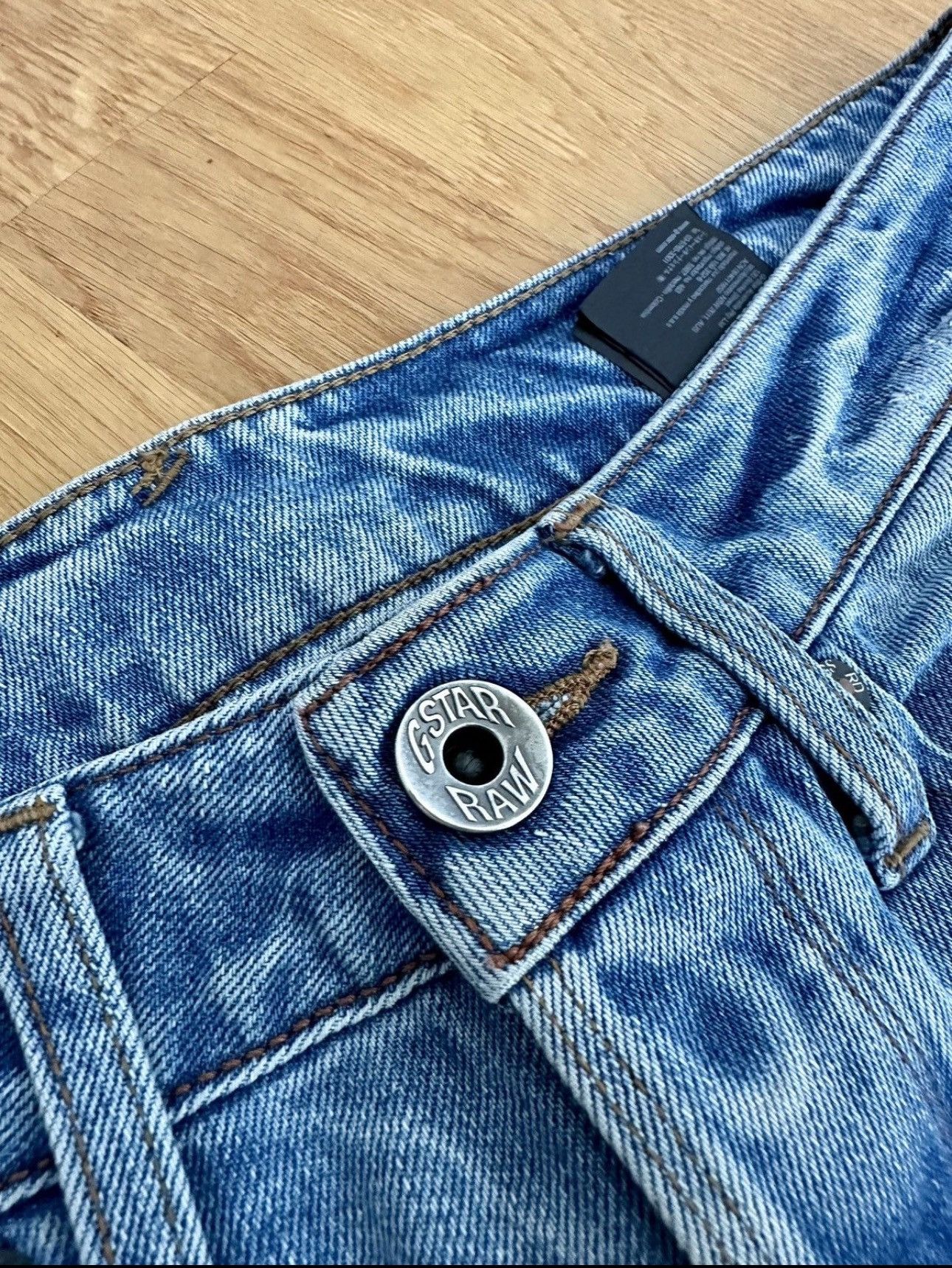 G-Star Vintage Washed Flared Gstar Pants Denim Y2K Size US 29 - 8 Thumbnail