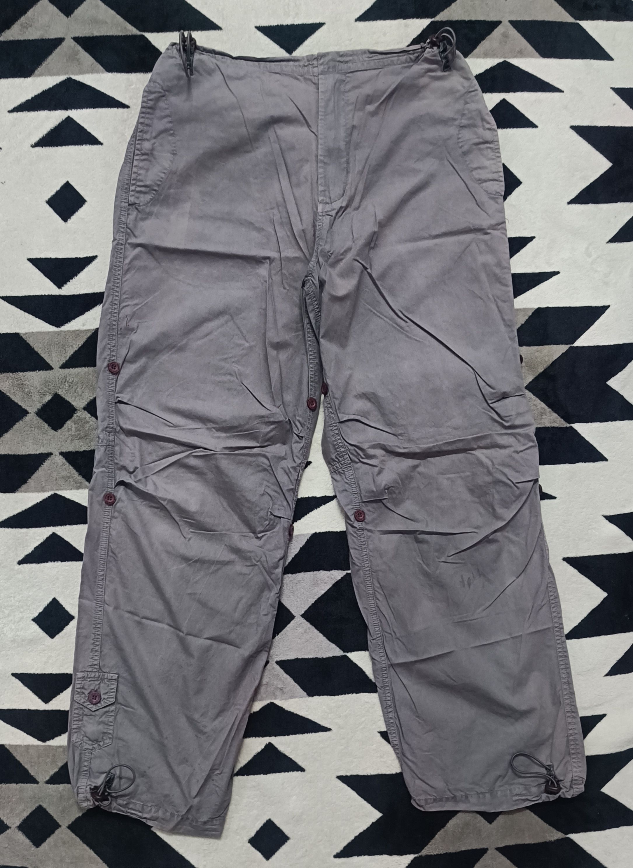 Maharishi 🔥🔥 Rare Vintage Distressed Maharishi Parachutes Gray Pant Size US 32 / EU 48 - 1 Thumbnail