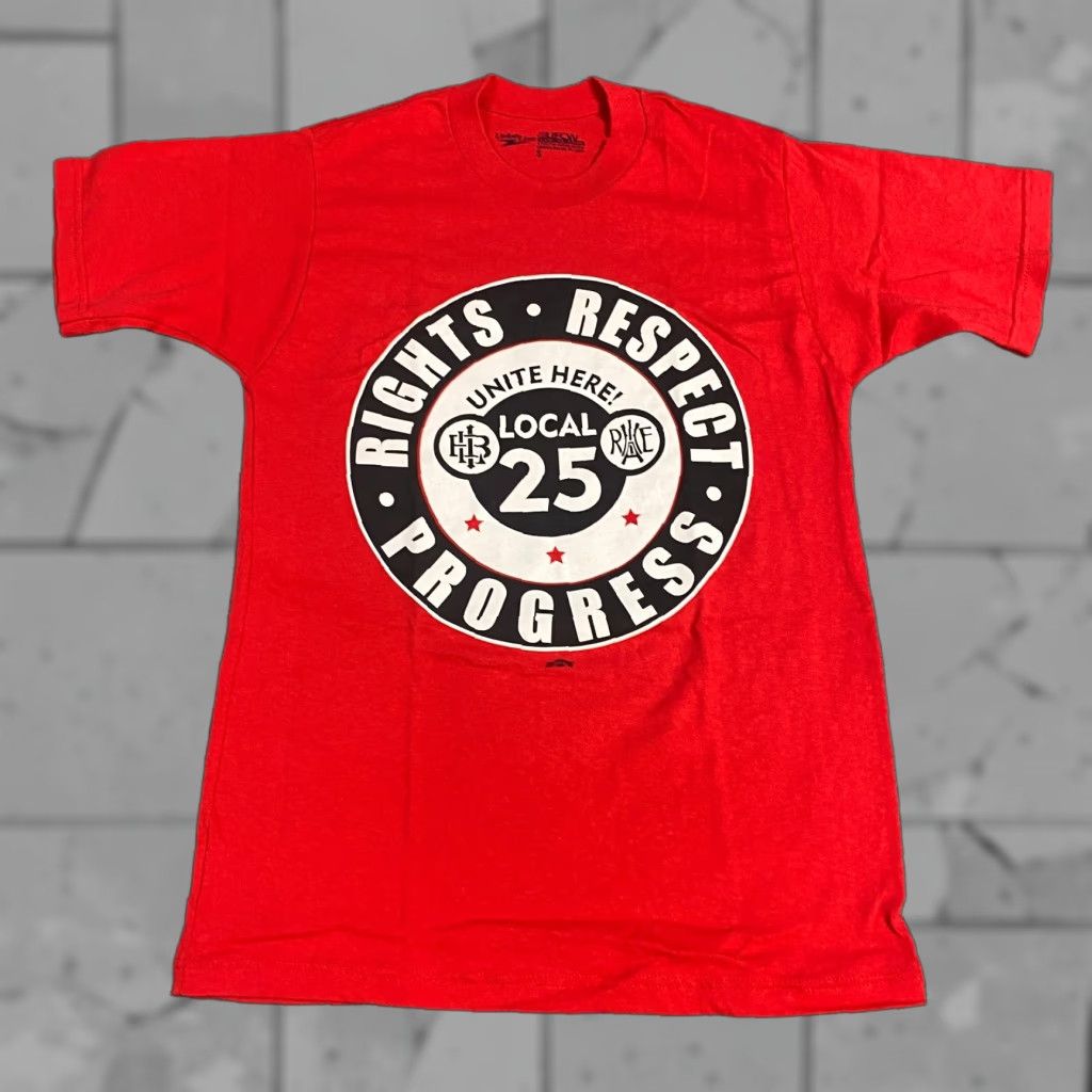 Doublet VINTAGE Local 25 T-shirt S Red Union Double Sided Made in USA Washington DC Mens Size US S / EU 44-46 / 1 - 1 Thumbnail