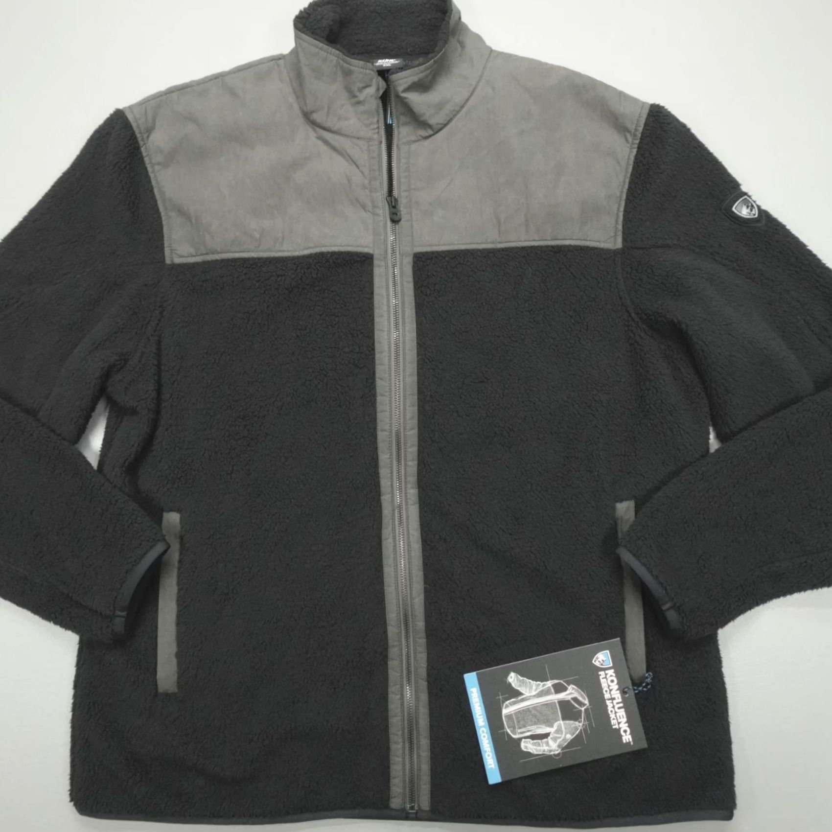 Vintage Kuhl Konfluence Fleece Jacket Men 2XL Raven/Carbon Full Zip Lightweight Warmth Size US XXL / EU 58 / 5 - 2 Thumbnail