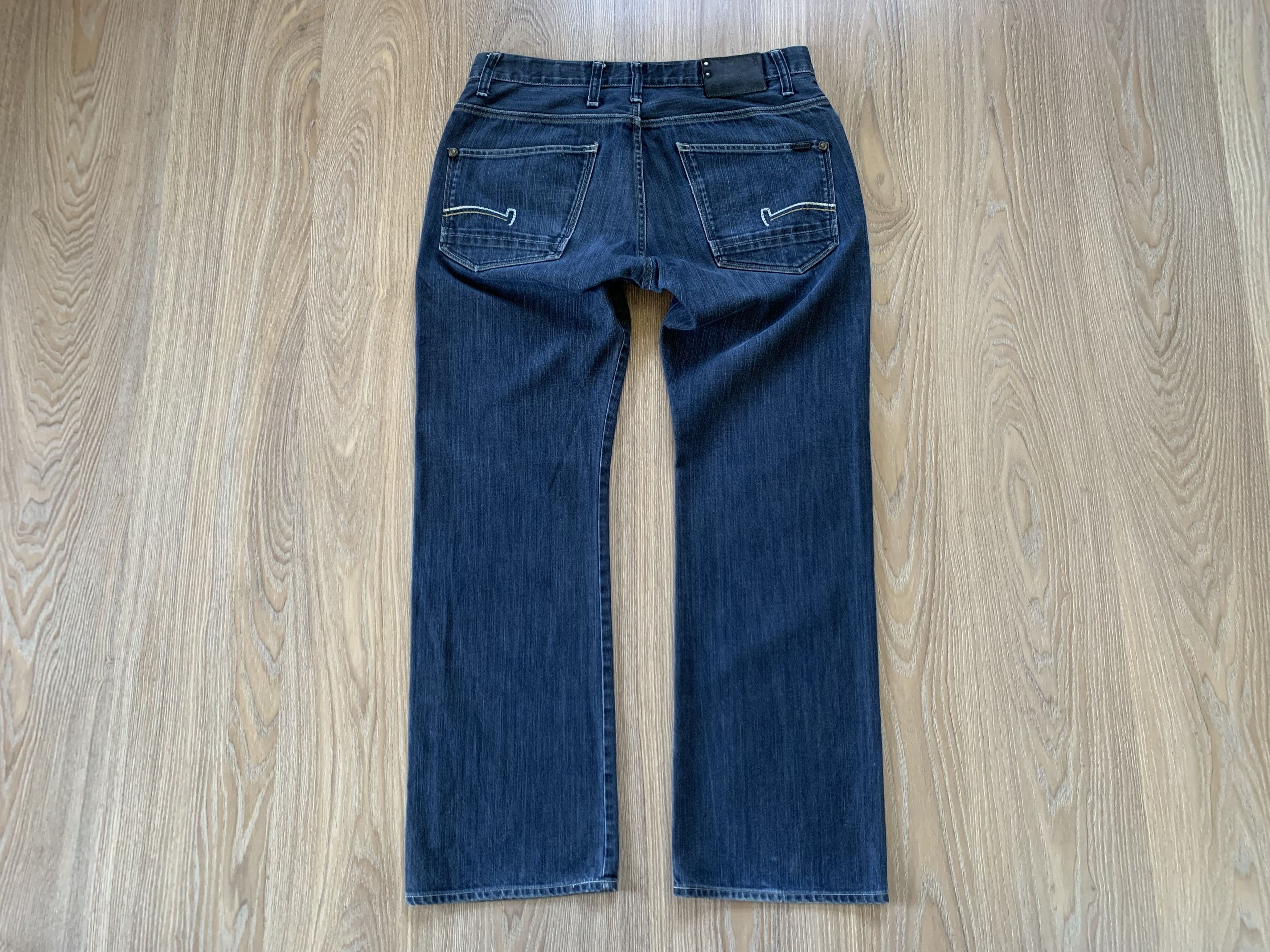 G-Star × Vintage Vintage G Star Raw 3301 Distressed Denim Jeans Size US 34 / EU 50 - 3 Thumbnail