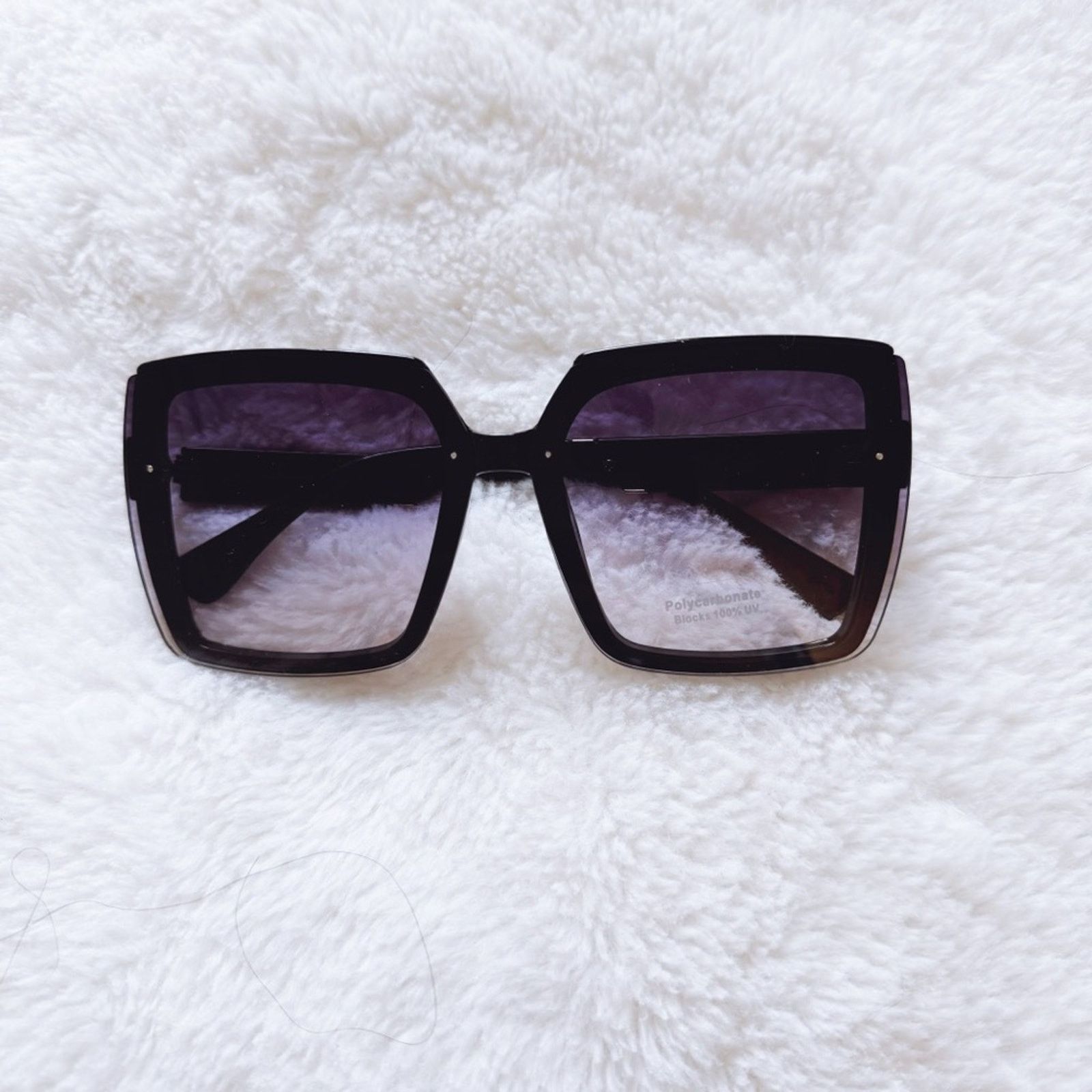 Other Gloria Black Square Oversized Sunglasses Size ONE SIZE - 1 Thumbnail