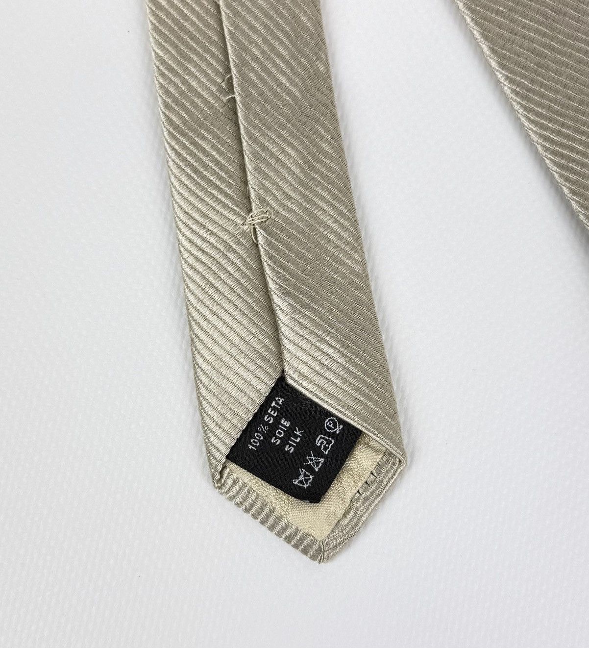 Versace Gianni Versace 100% silk Tie Beige Necktie Men Top Luxury Size ONE SIZE - 10 Thumbnail