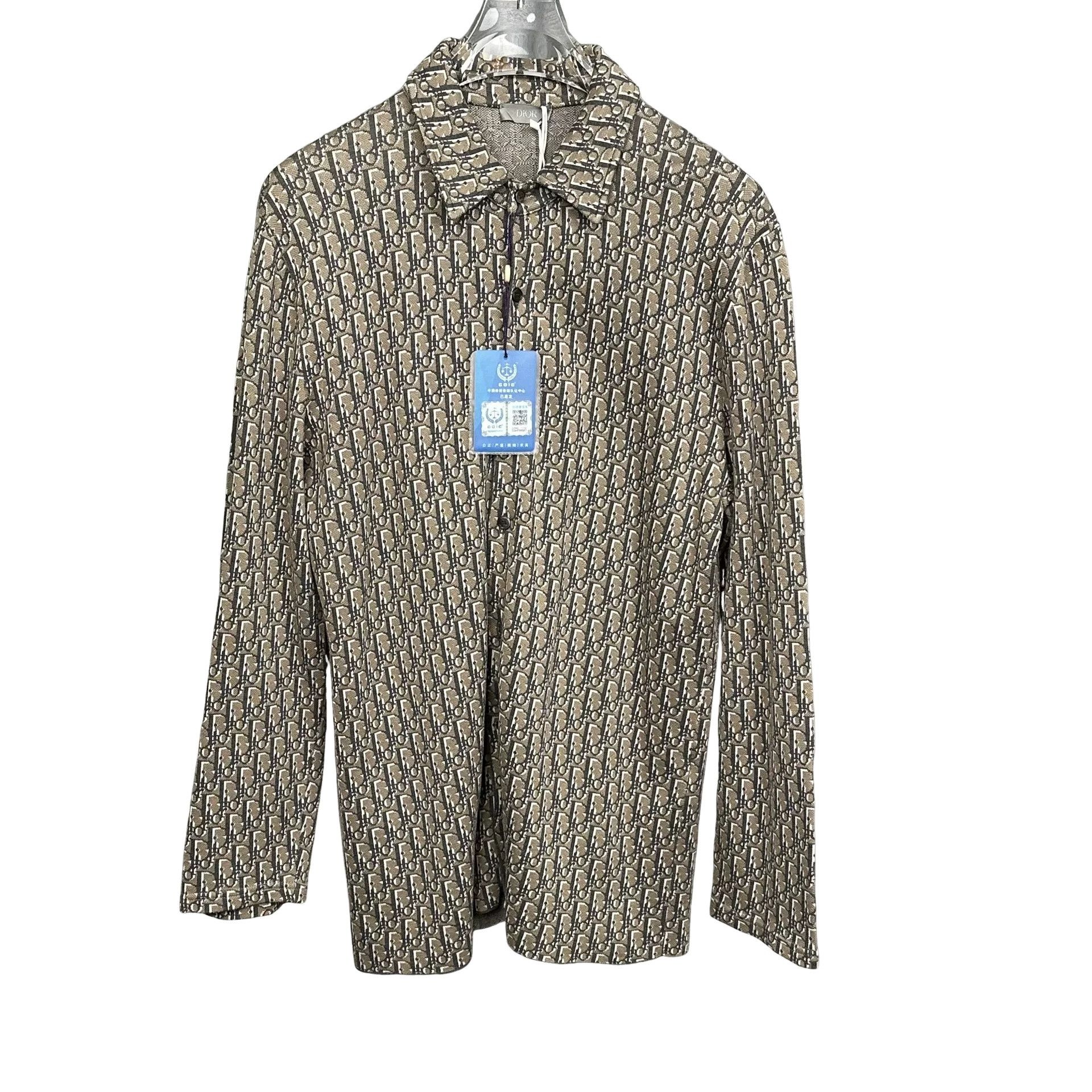 Dior Dior Oblique Monogram Knit Shirt Size S Size US S / EU 44-46 / 1 - 1 Thumbnail