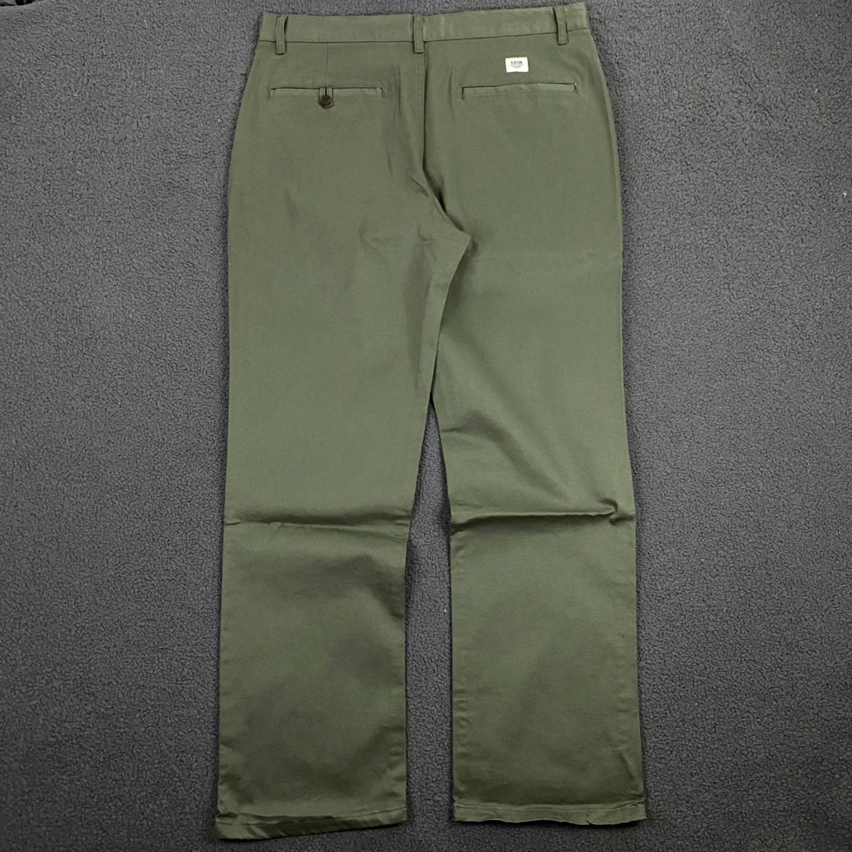 Katin Kraft Pant Chino Stretch Twill Skate Surf Olive Green Size 36x32 New Mens, Men's — image 6 of 6